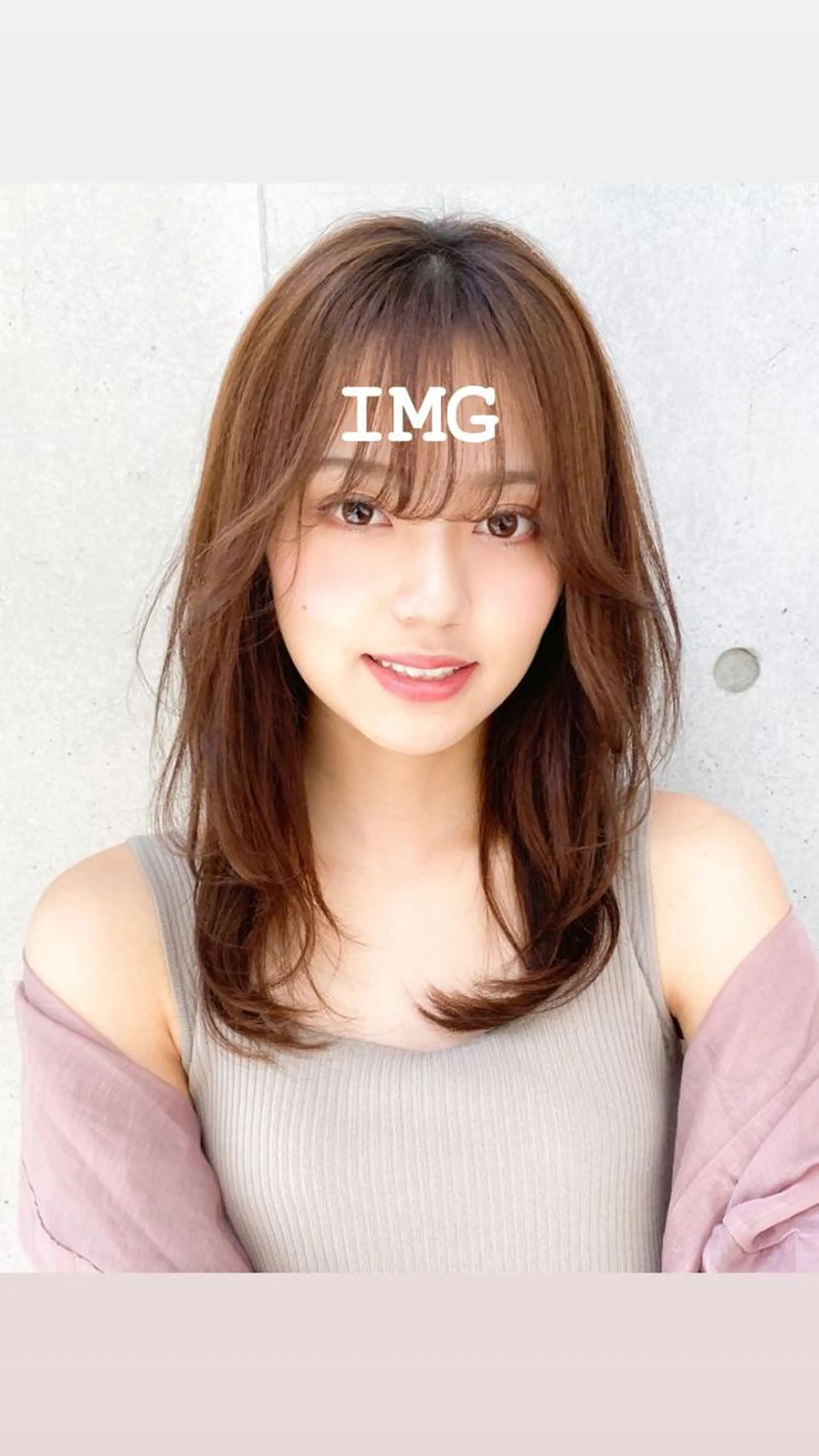 セミロング レイヤーカット 名竹聖治/透明感 カラー/縮毛矯正のヘアスタイル