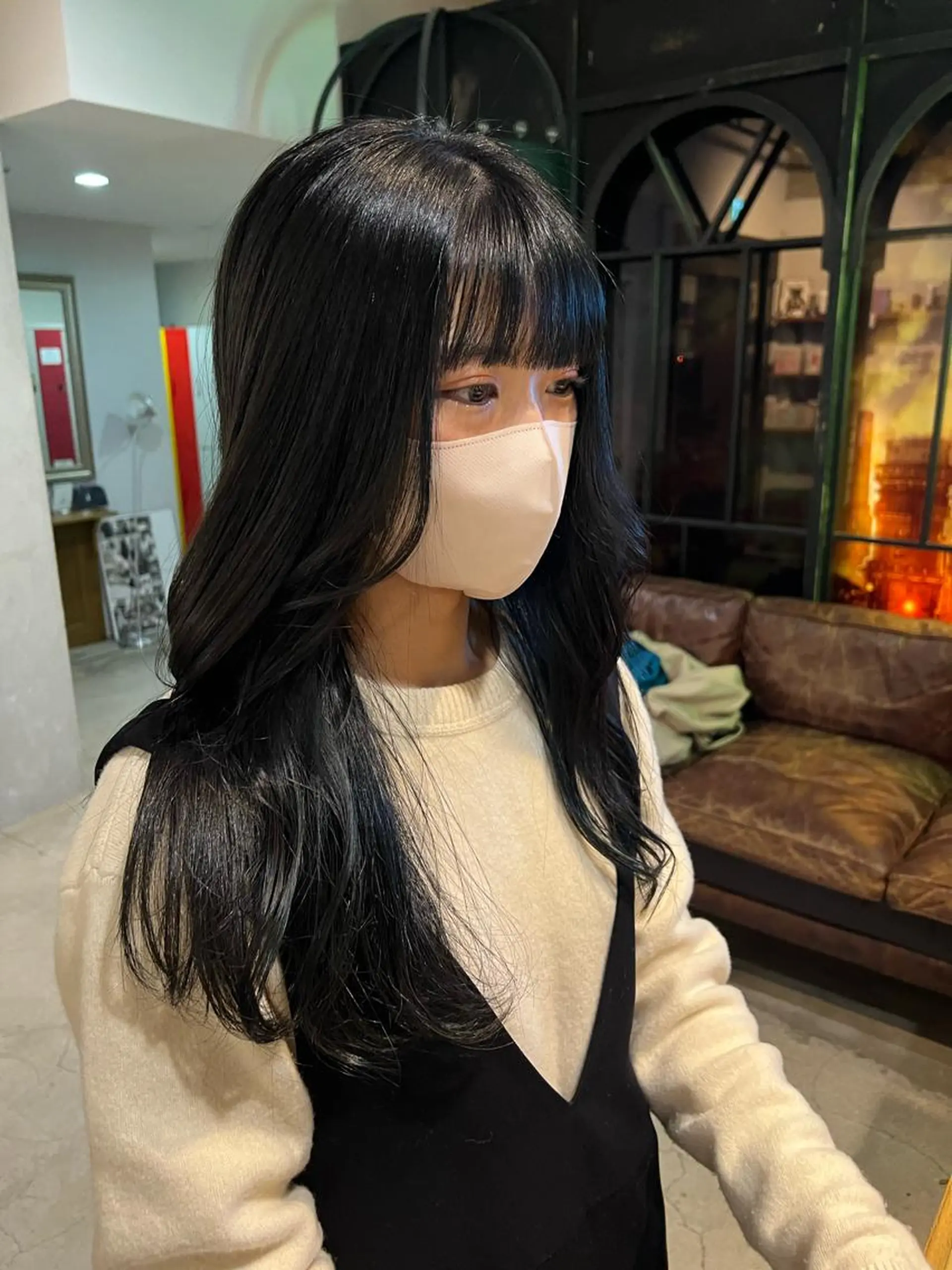 ロング カラー マスダ ミウのヘアスタイル