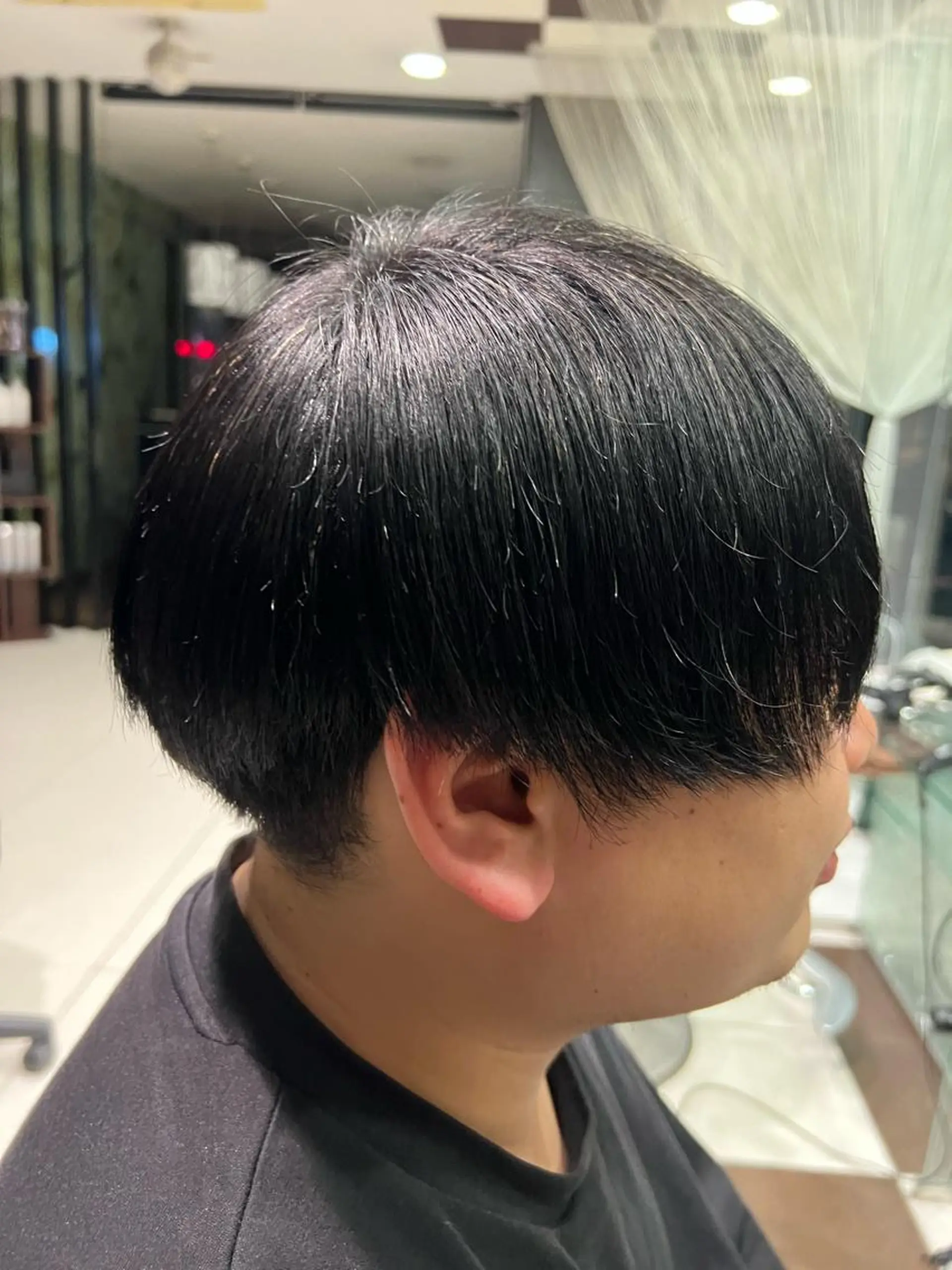 ショート メンズ メンズ韓国風 マッシュ 刈り上げ 韓国風ヘア カット 縮毛矯正 トリートメント ヘアセット 古山 侑東 /メンズパーマのヘアスタイル