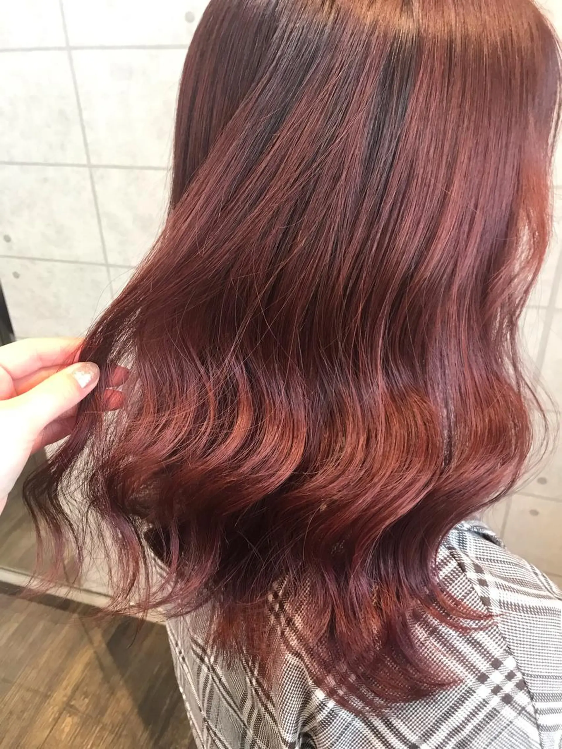 セミロング カラー knock【ノック】所属・烏丸韓国ヘア🇰🇷 ayaka🎀のヘアスタイル