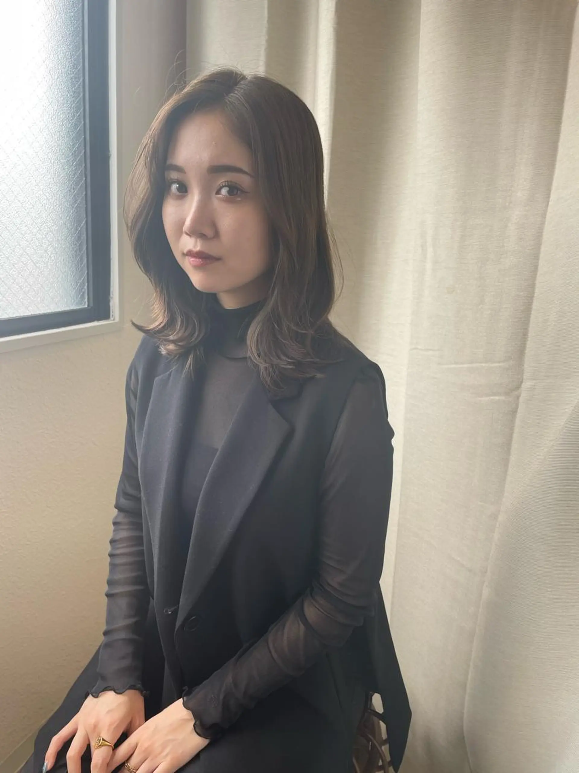 セミロング カット ヘアカラー トリートメント cocoluana(ココルアナ)所属・韓国風ヘア専門 🇰🇷Noaのヘアスタイル