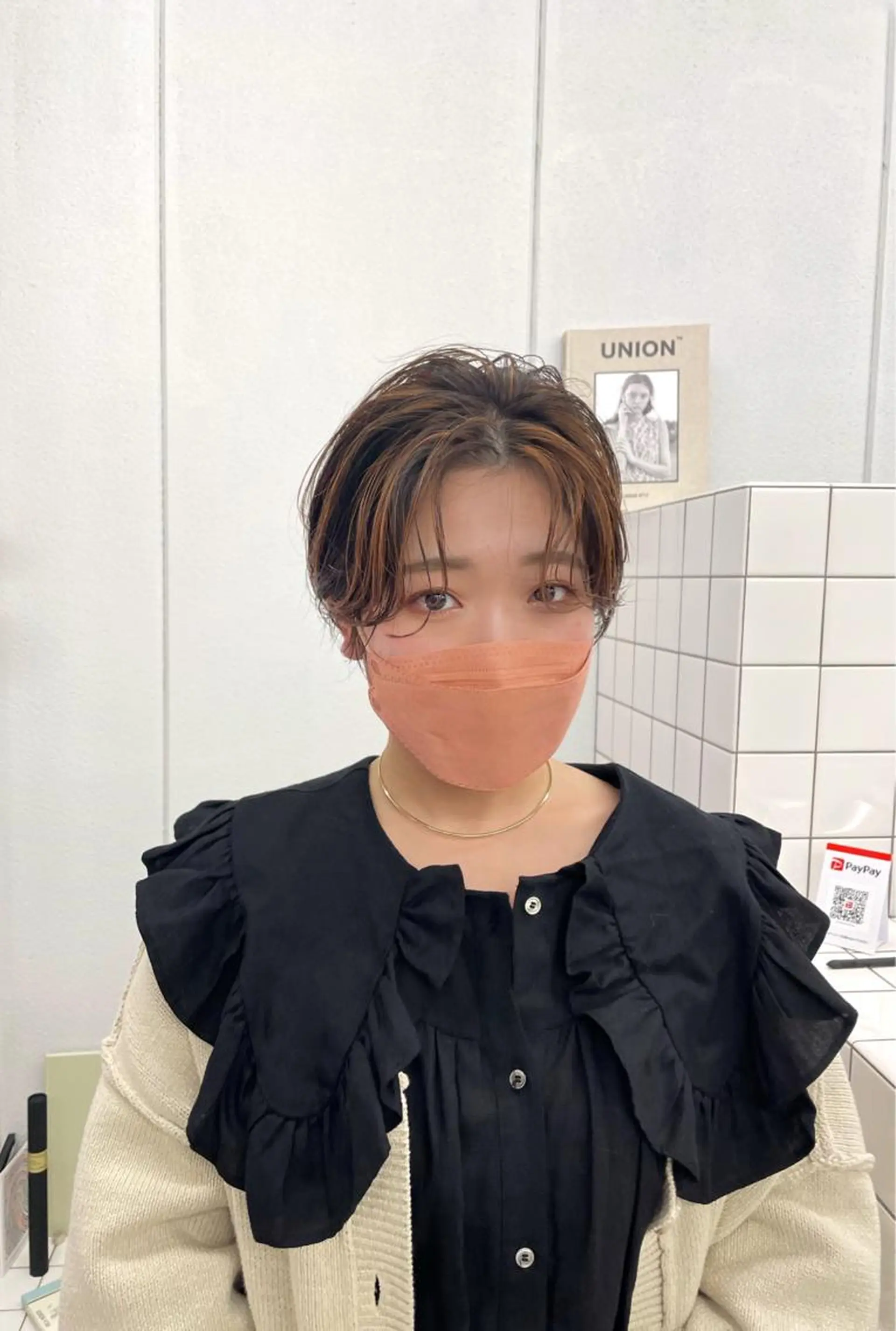 ショート カラー ヘアカラー トリートメント 関 京磨のヘアスタイル