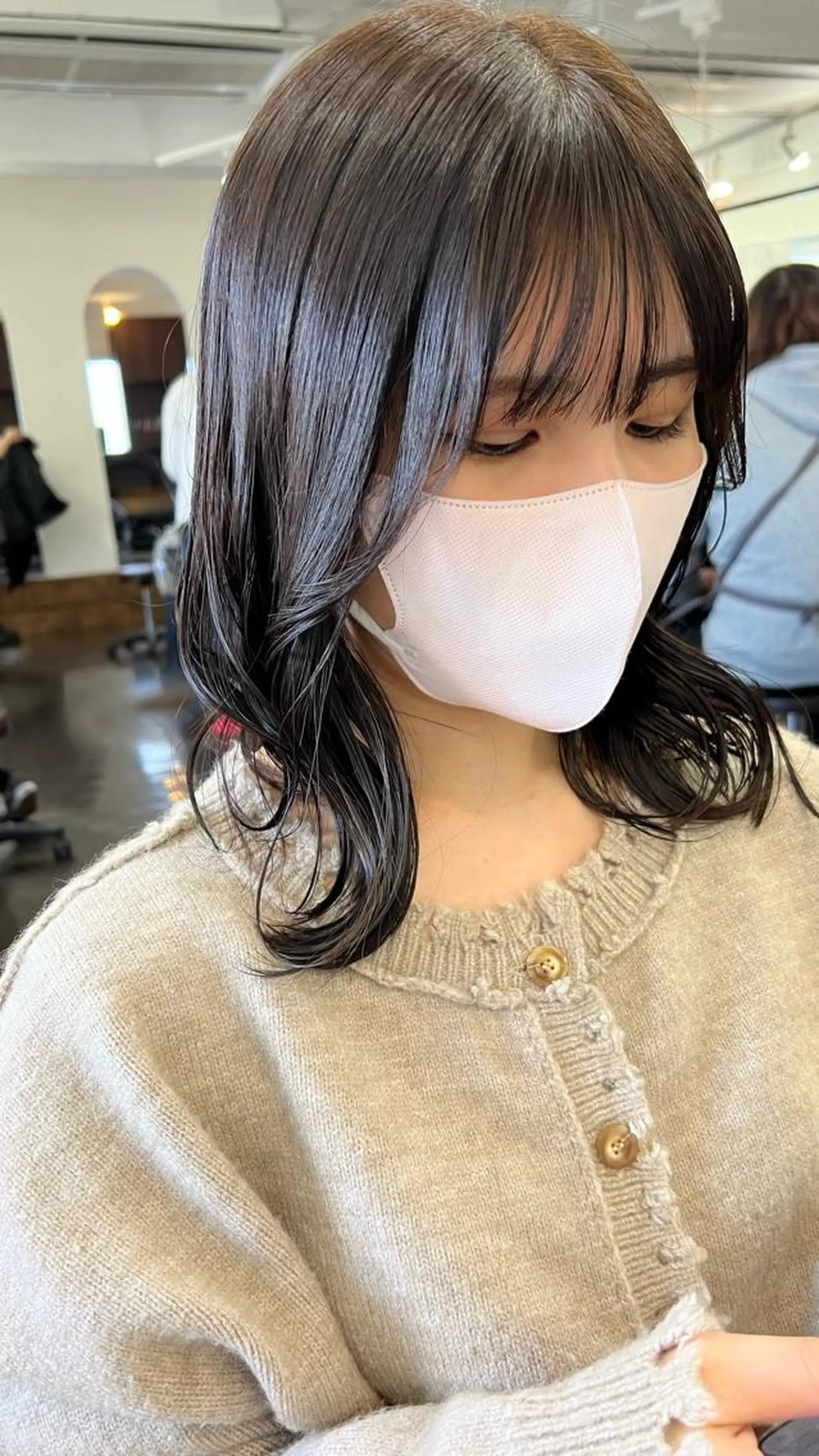 ミディアム 韓国風ヘア 名駅/艶韓国風ヘア miyabiのヘアスタイル