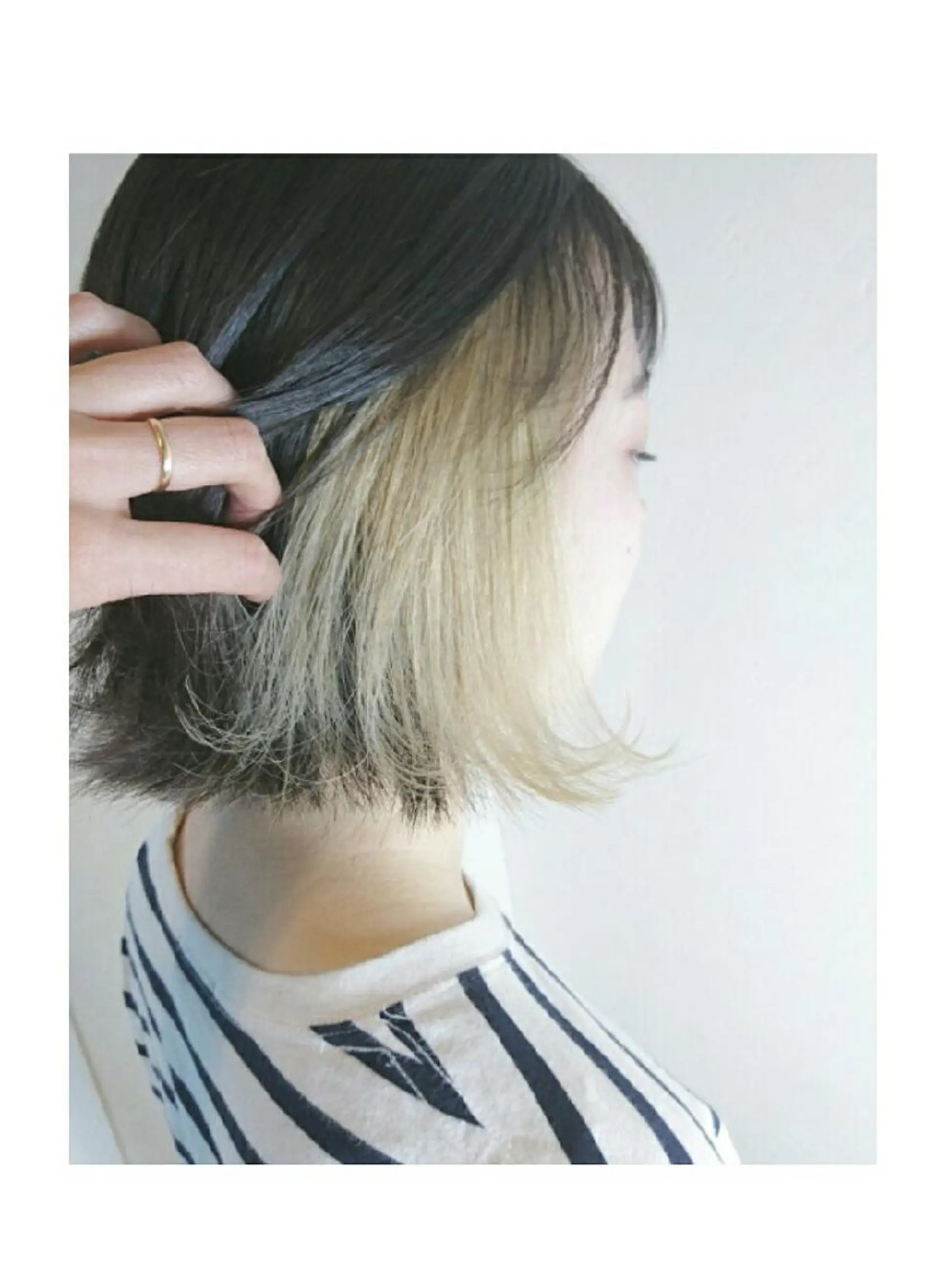 ミディアム JIL BLAN 京都所属・RU RIのヘアスタイル