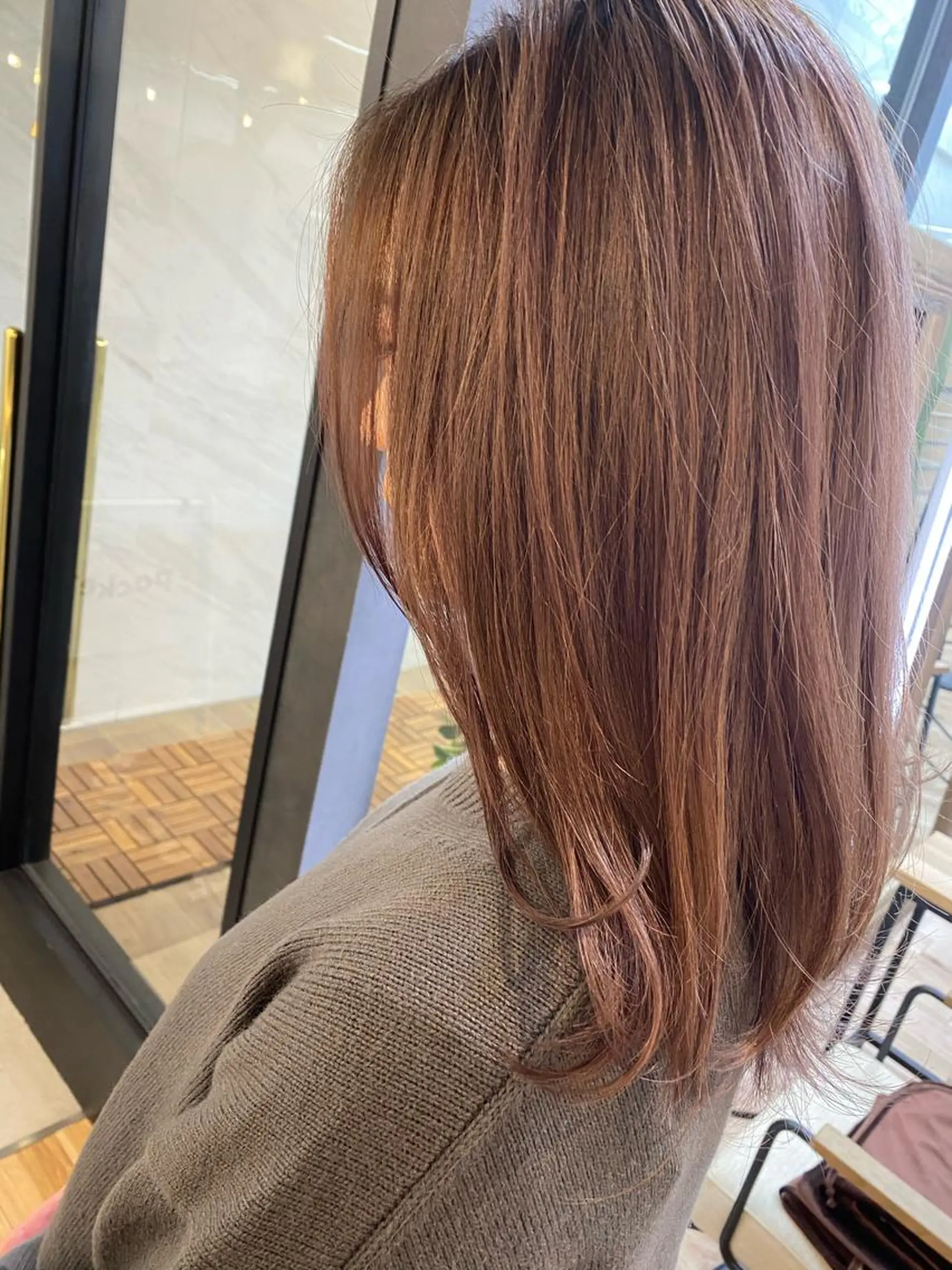 セミロング カラー ブリーチ ピンクカラー 🎗大槻 武士🎗のヘアスタイル