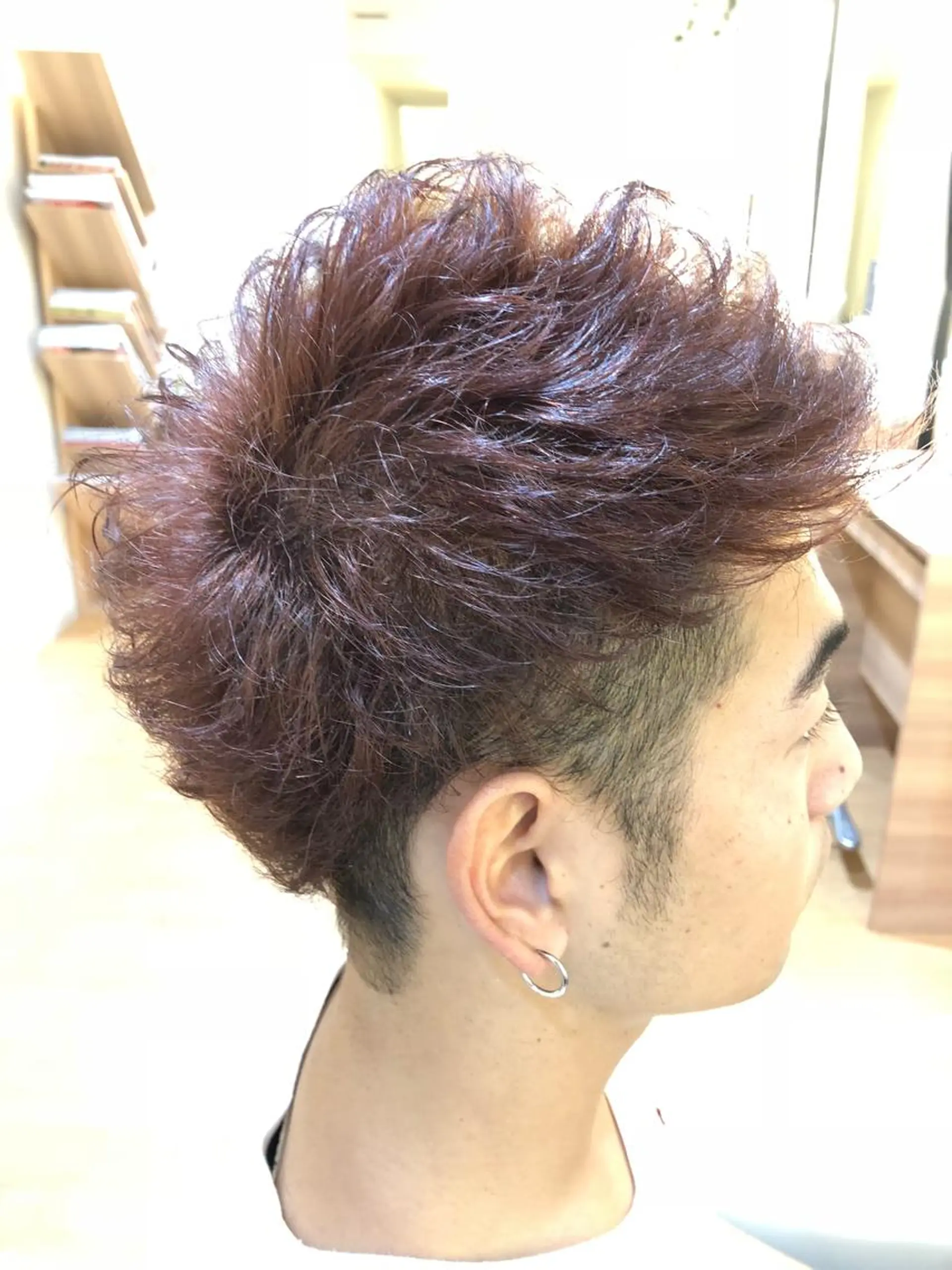 ショート カラー パーマ メンズ メンズカット 三村洸斗のヘアスタイル