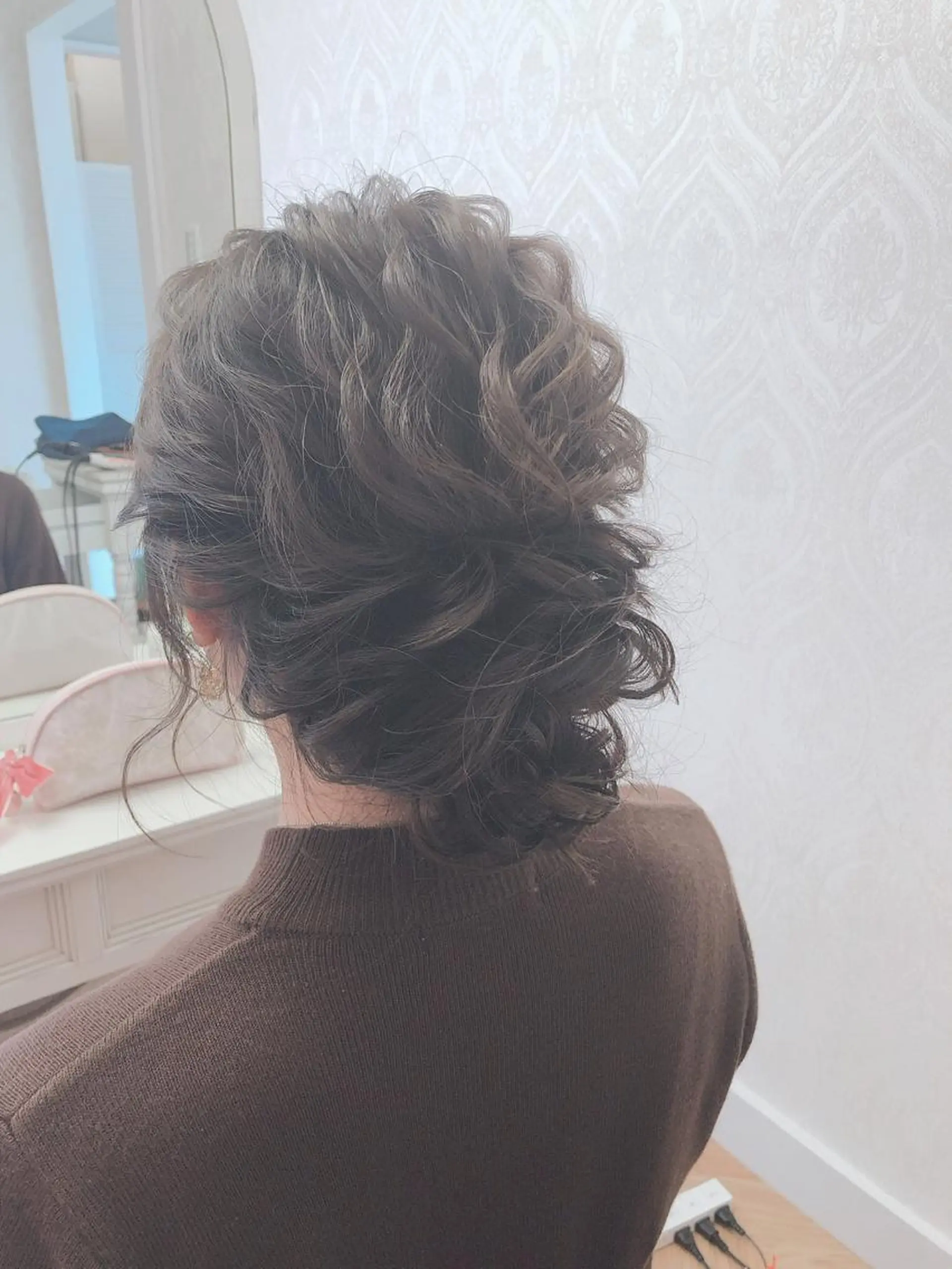 セミロング ヘアアレンジ ヘアセット Takagi Nanamiのヘアスタイル