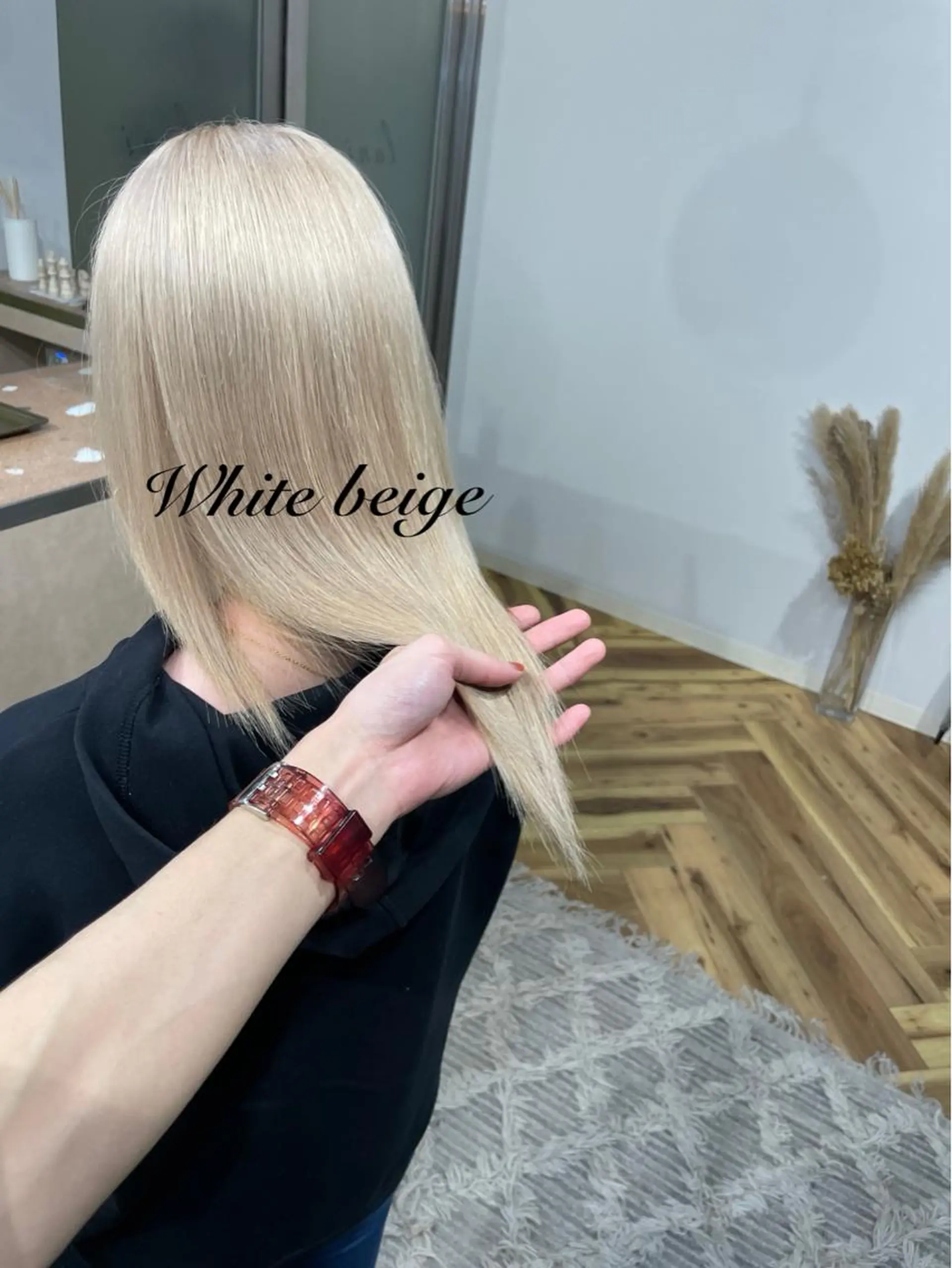 ミディアム 有人/バレイヤージュ /シャドールーツのヘアスタイル