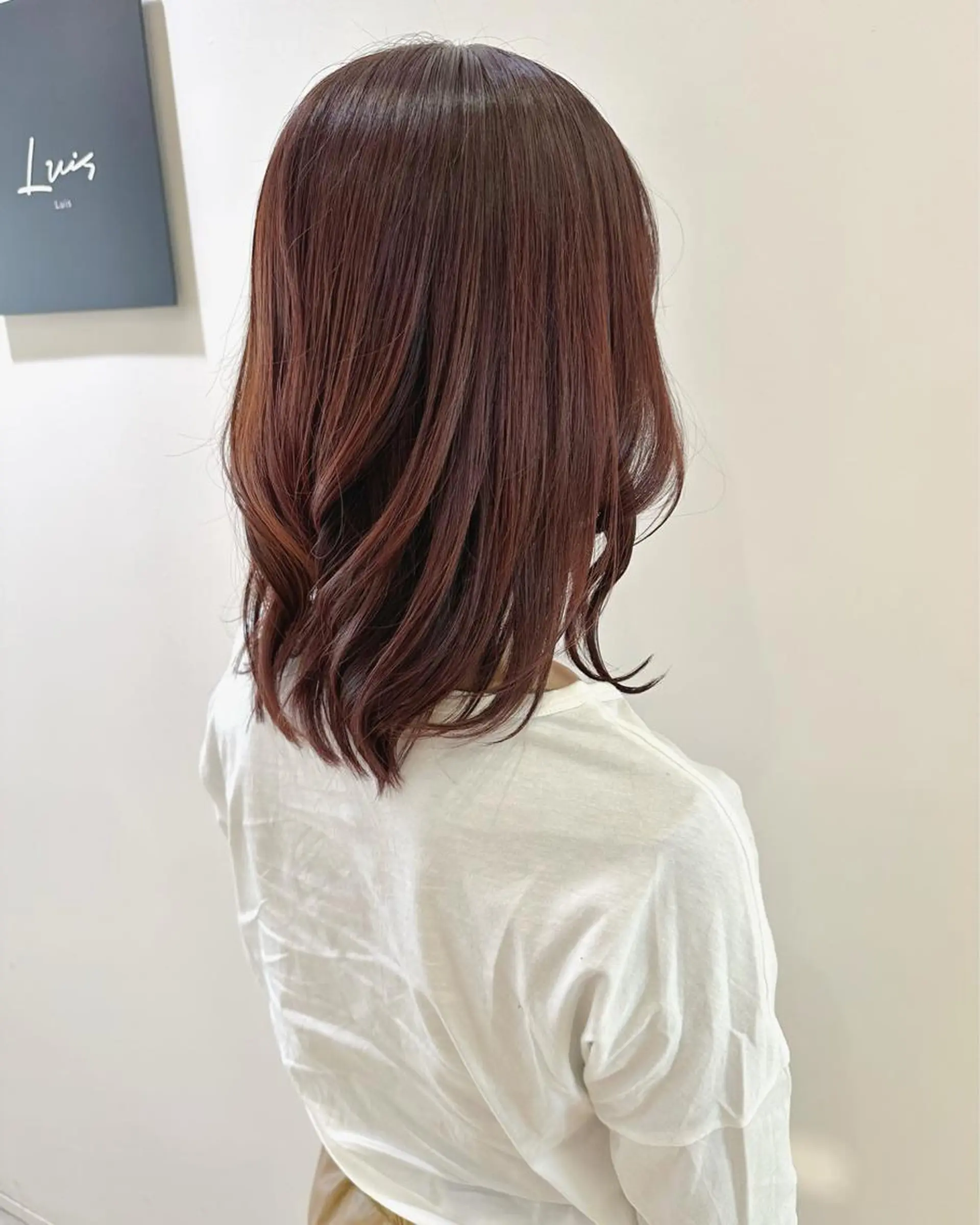 ミディアム カット ヘアカラー トリートメント 上野湧太 髪質改善/艶カラーのヘアスタイル