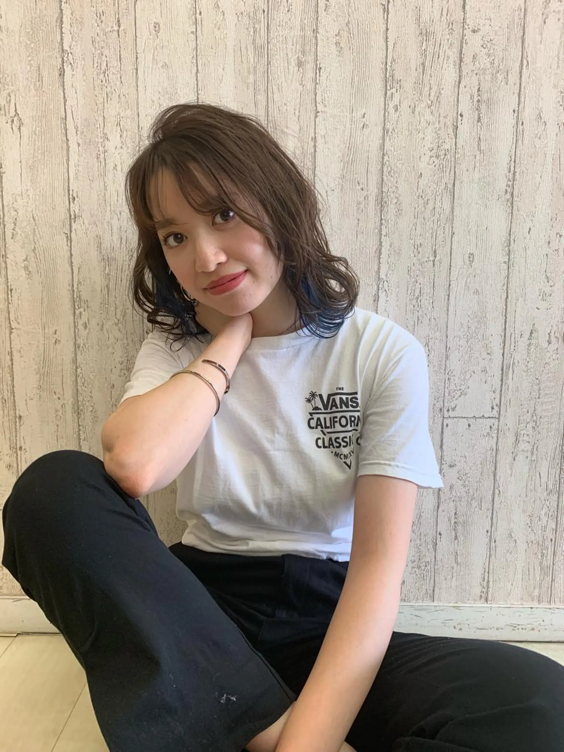 ミディアム カラー 髪質改善/縮毛矯正 ツヤ髪🩷さつきのヘアスタイル