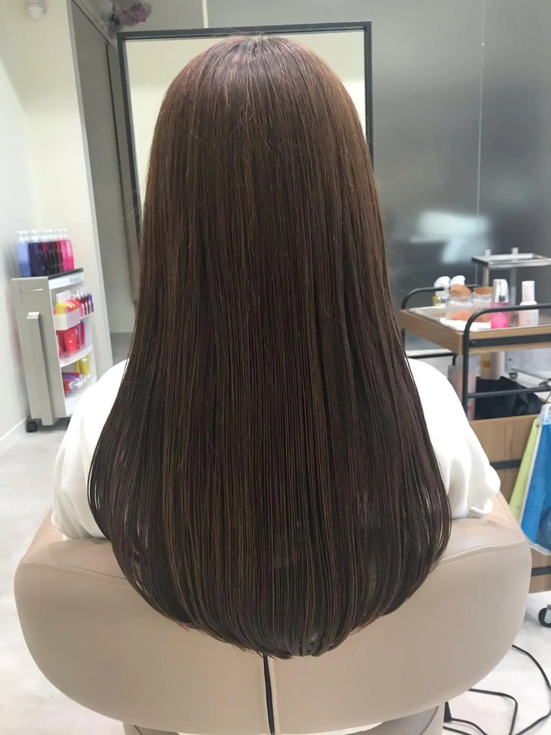 ロング ボブ/インナーカラー /眉毛/Miyuのヘアスタイル