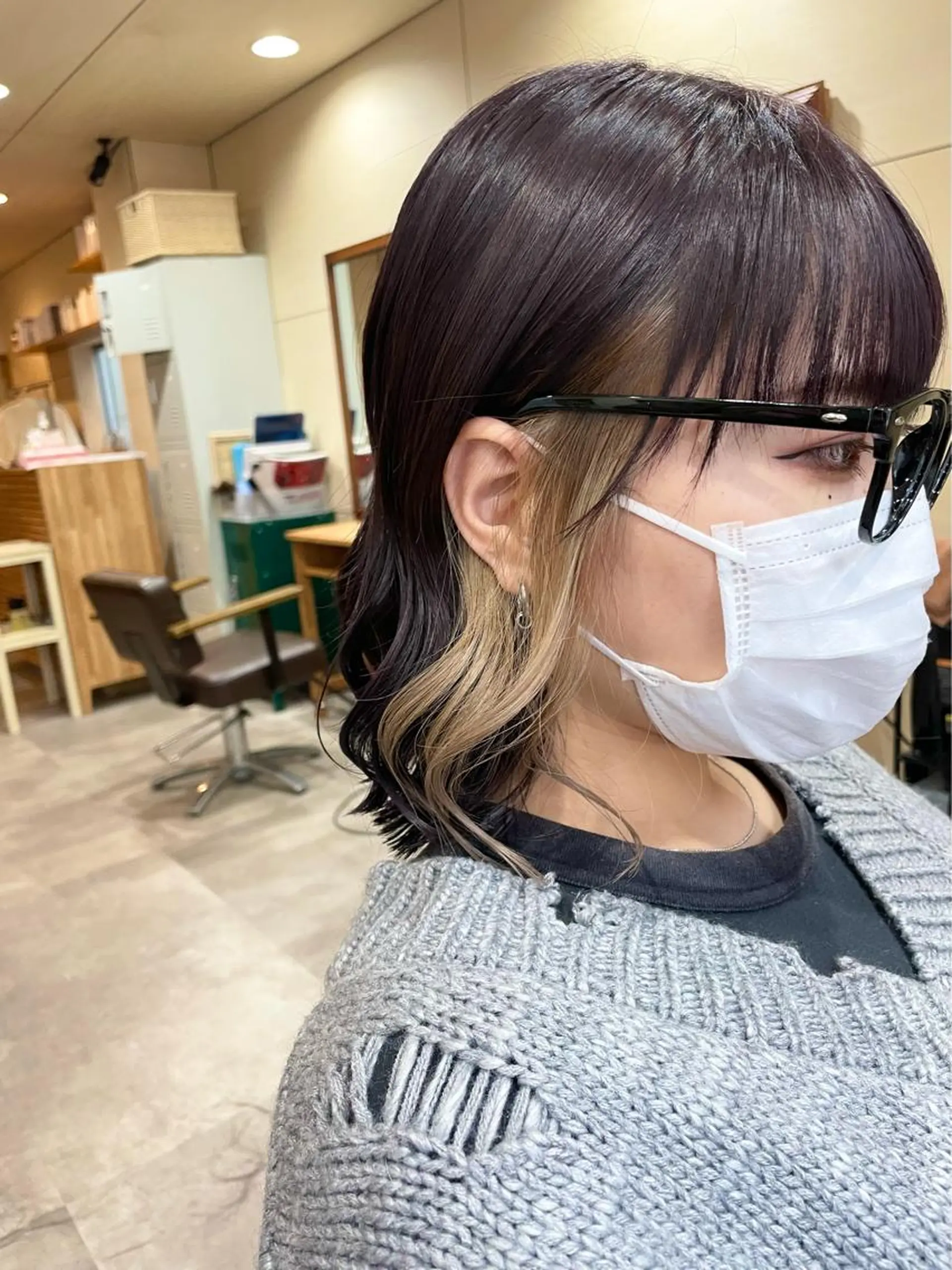 ショート カラー ヘアアレンジ ミズタ マイのヘアスタイル