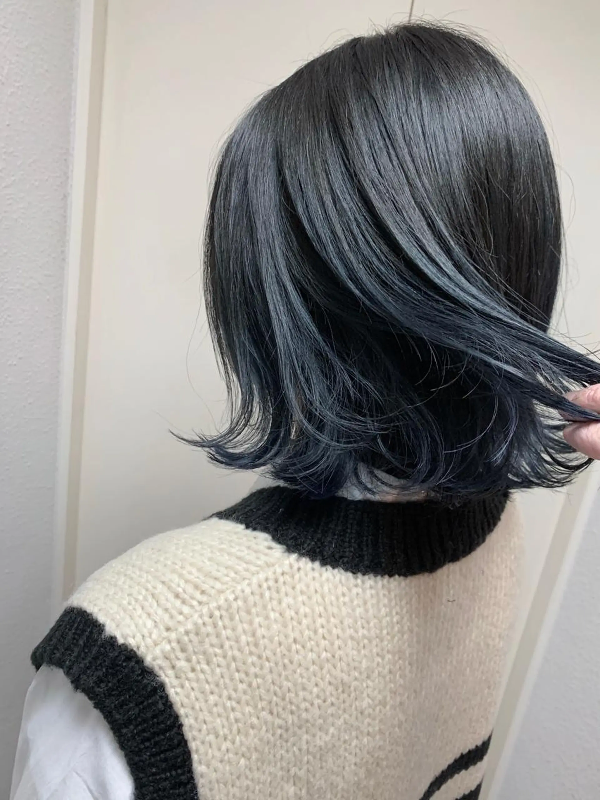 ミディアム カラー パーマ ヘアアレンジ アディクシーカラー グラデーションカラー グレージュ ネイビーカラー ヘアカラー トリートメント filo byFeria渋谷所属・縮毛矯正/美髪 髪質改善/石田幸輔のヘアスタイル