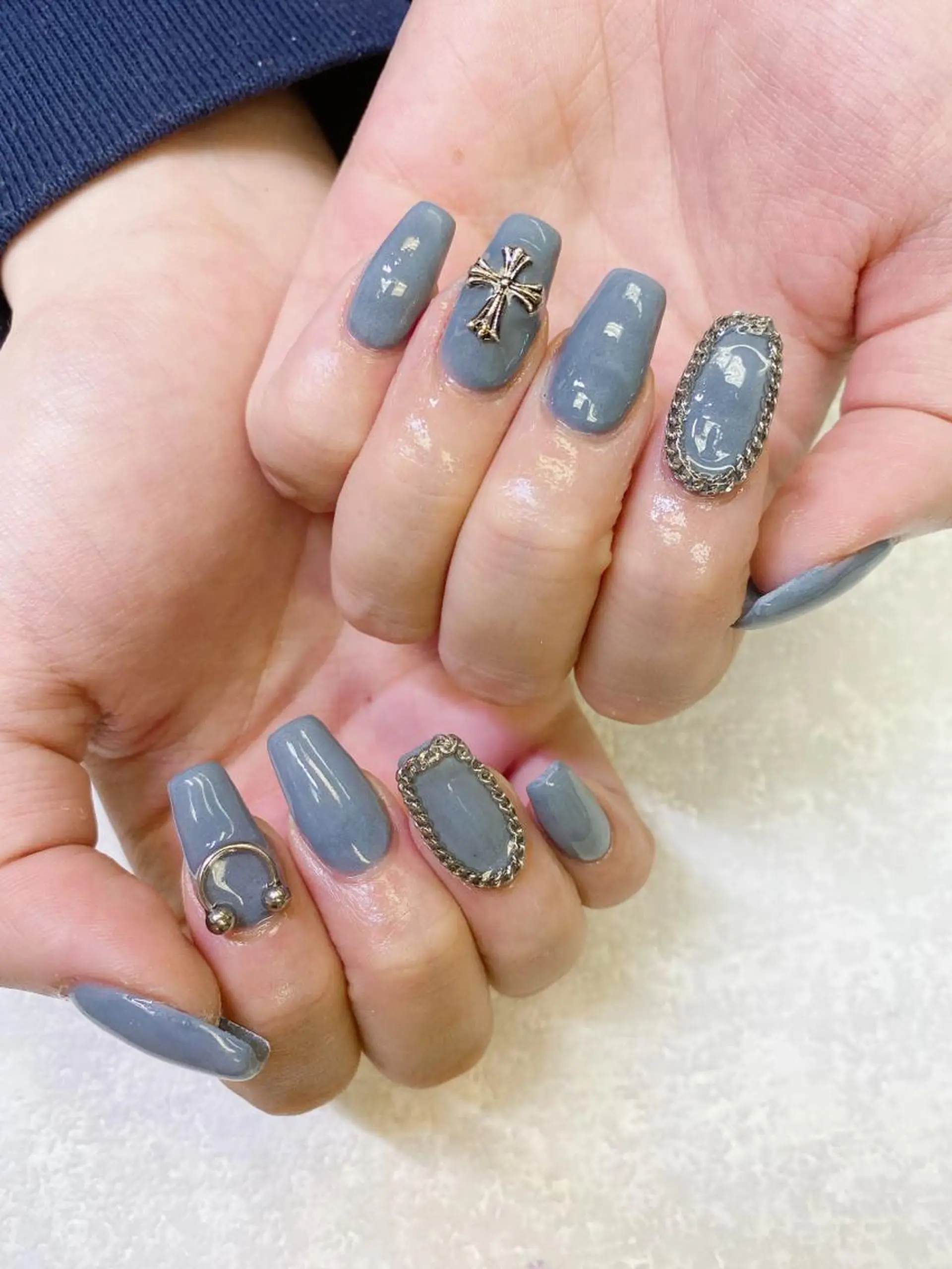 ミディアム ハンドネイル JNA認定講師🌸 RIEのネイルデザイン