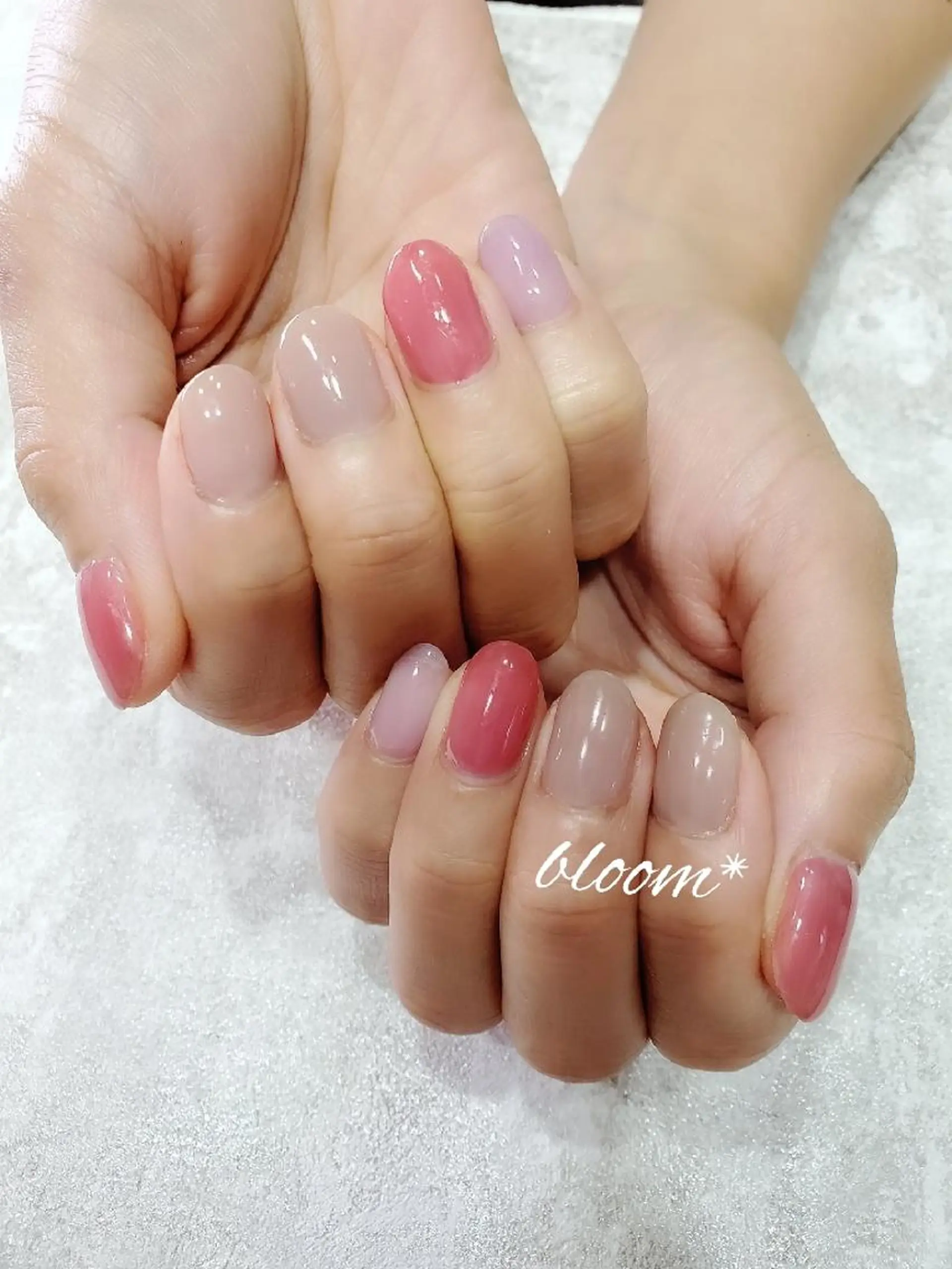 ネイル ワンカラーネイル bloom *のネイルデザイン