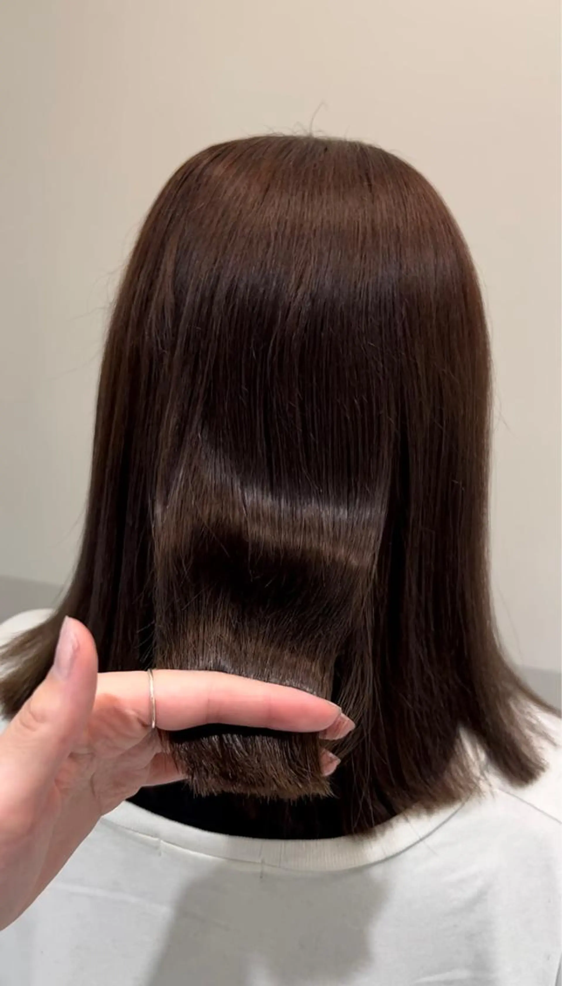 ミディアム カット ヘアカラー トリートメント SALOWIN川崎所属・似合わせレイヤー/ 美髪縮毛矯正/ミナエのヘアスタイル