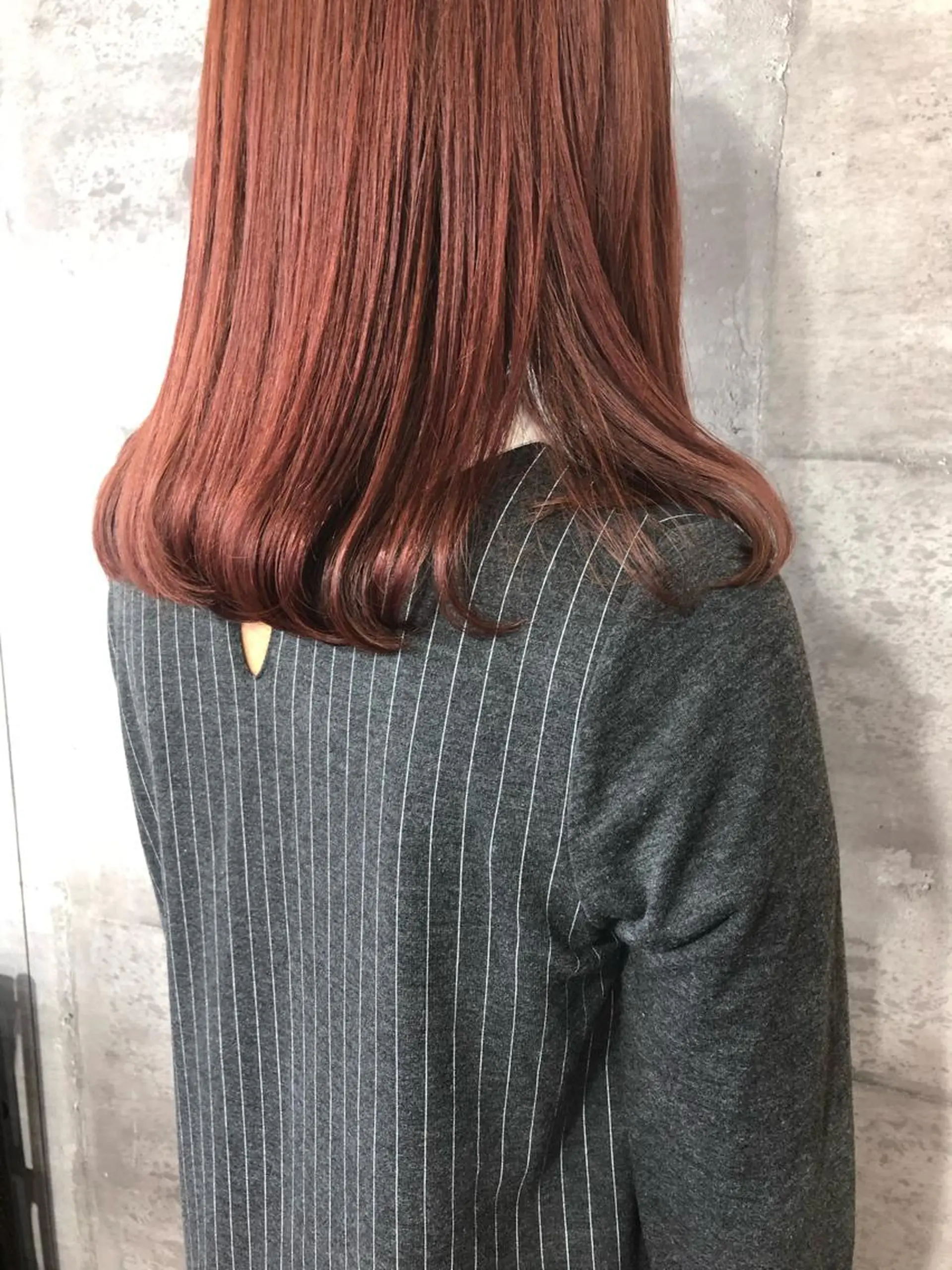 セミロング カラー カシス オレンジ 小木曽智美 /ボブ/ショートのヘアスタイル