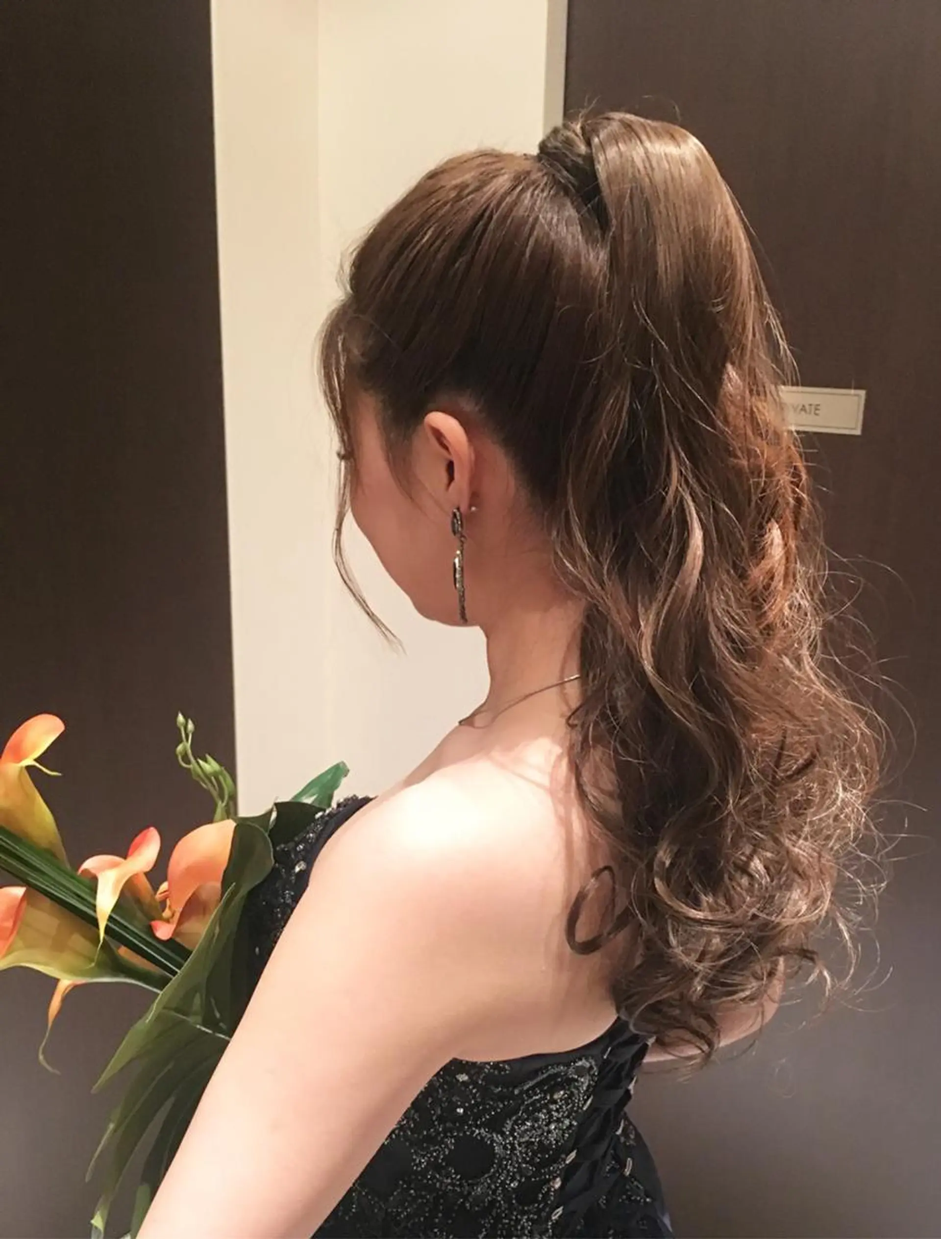 ロング ヘアアレンジ ヘアアンドメイクムタ 新居のヘアスタイル