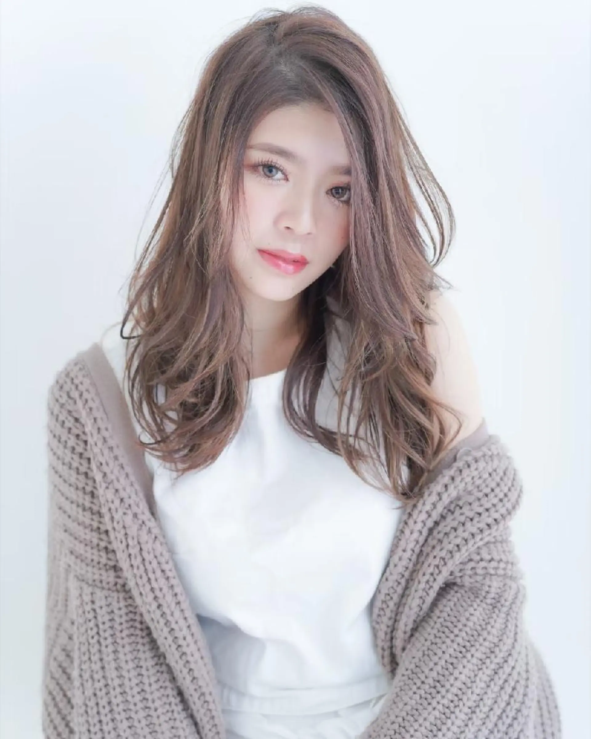 カラー ロング ブリーチ/ヘアケア/ 艶髪/イギチハルのヘアスタイル