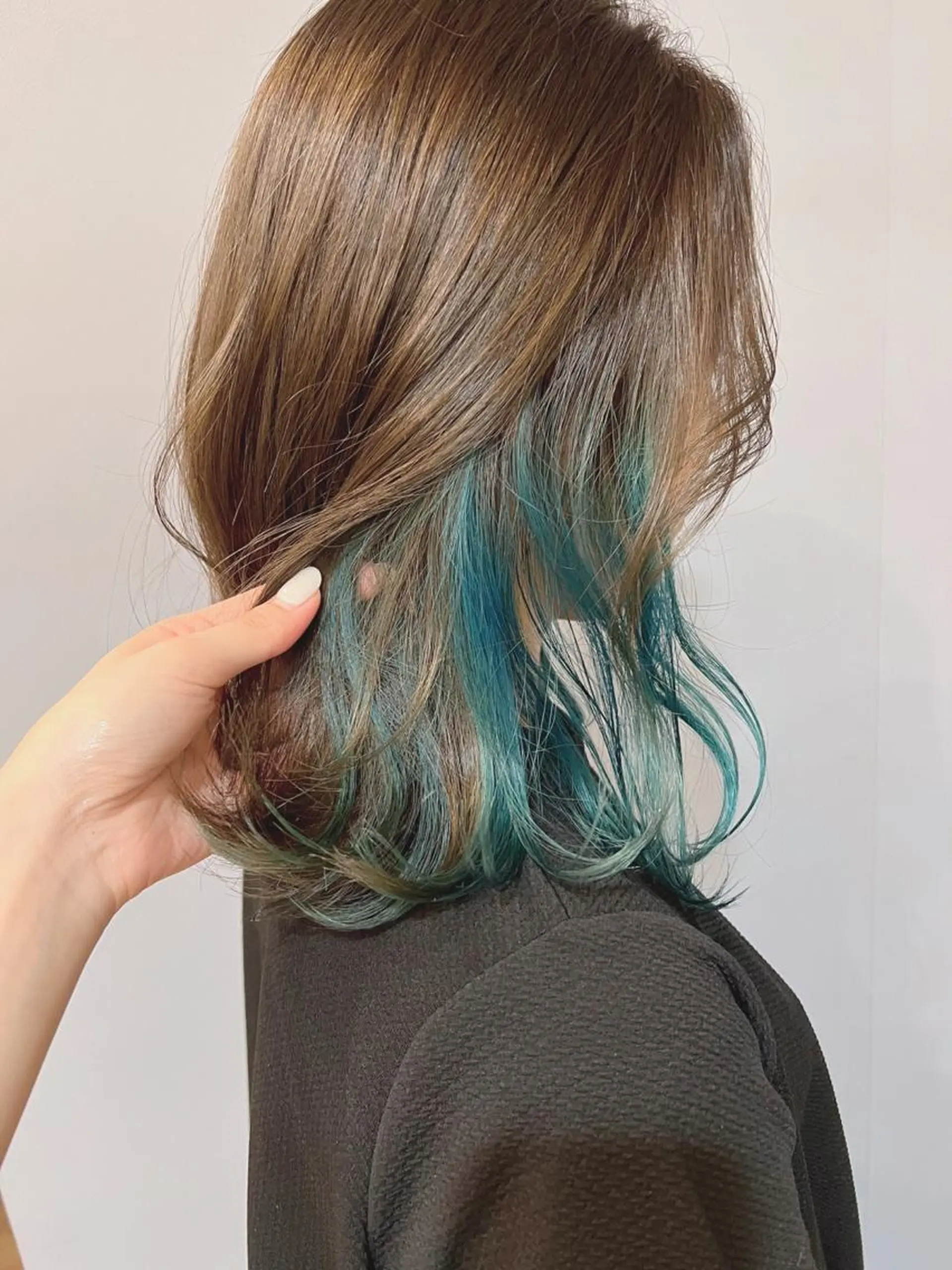 ミディアム カラー ヘアカラー 宮原 佳苗のヘアスタイル