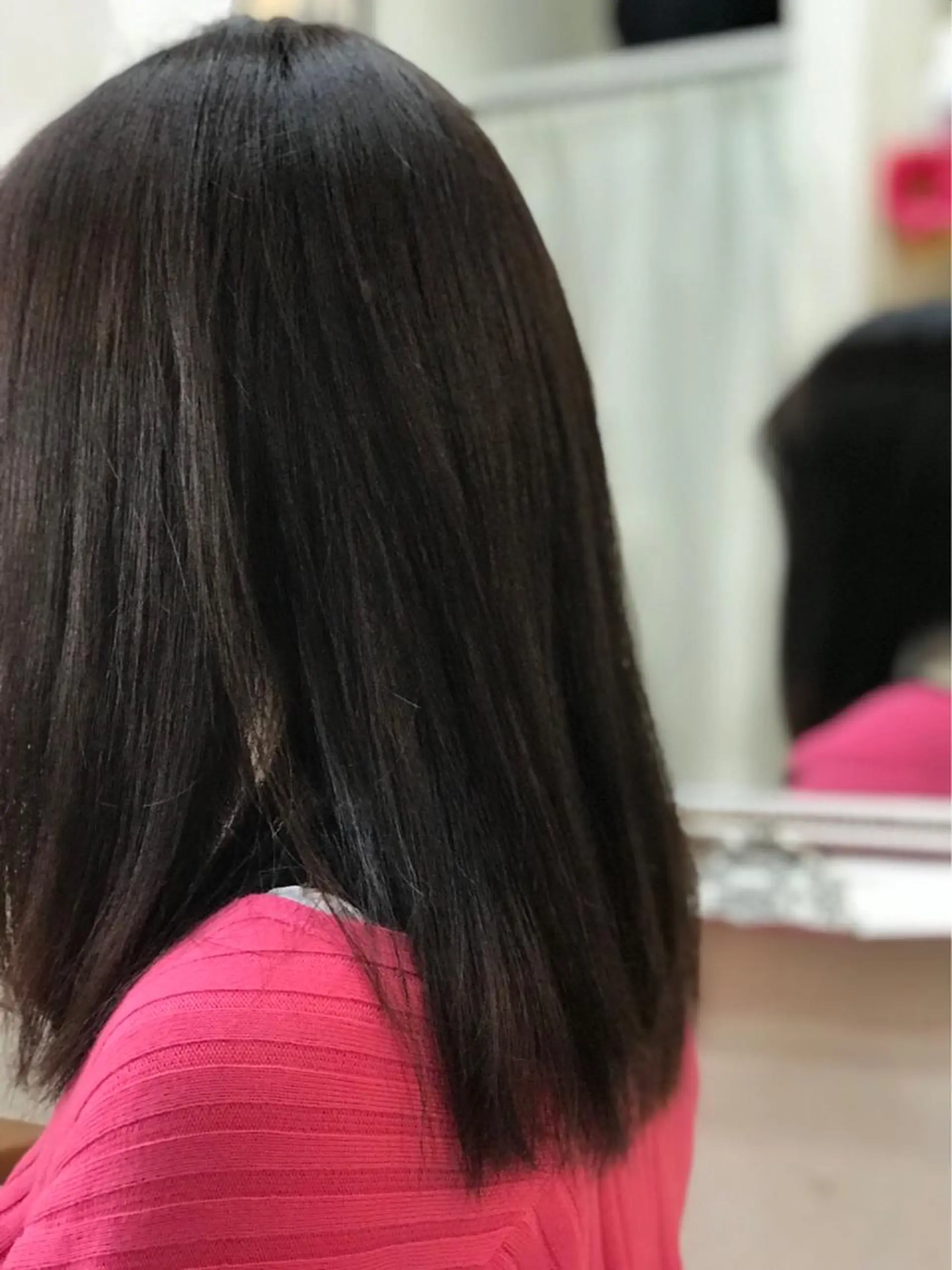 セミロング カラー 渋谷宮益坂 omoのヘアスタイル