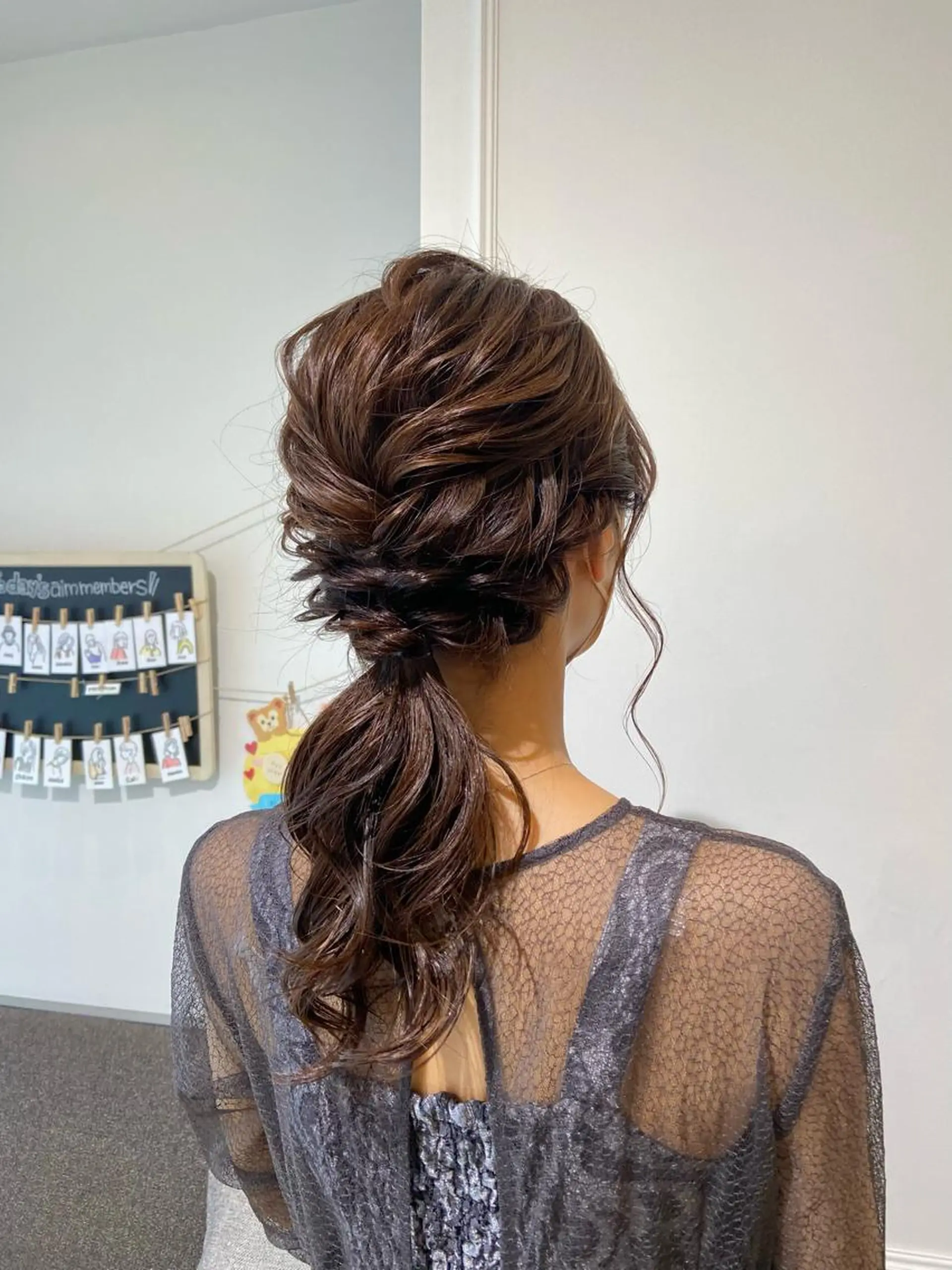 ロング ヘアアレンジ 結婚式・ブライダル ヘアセット 🫧 nanaco🫧のヘアスタイル