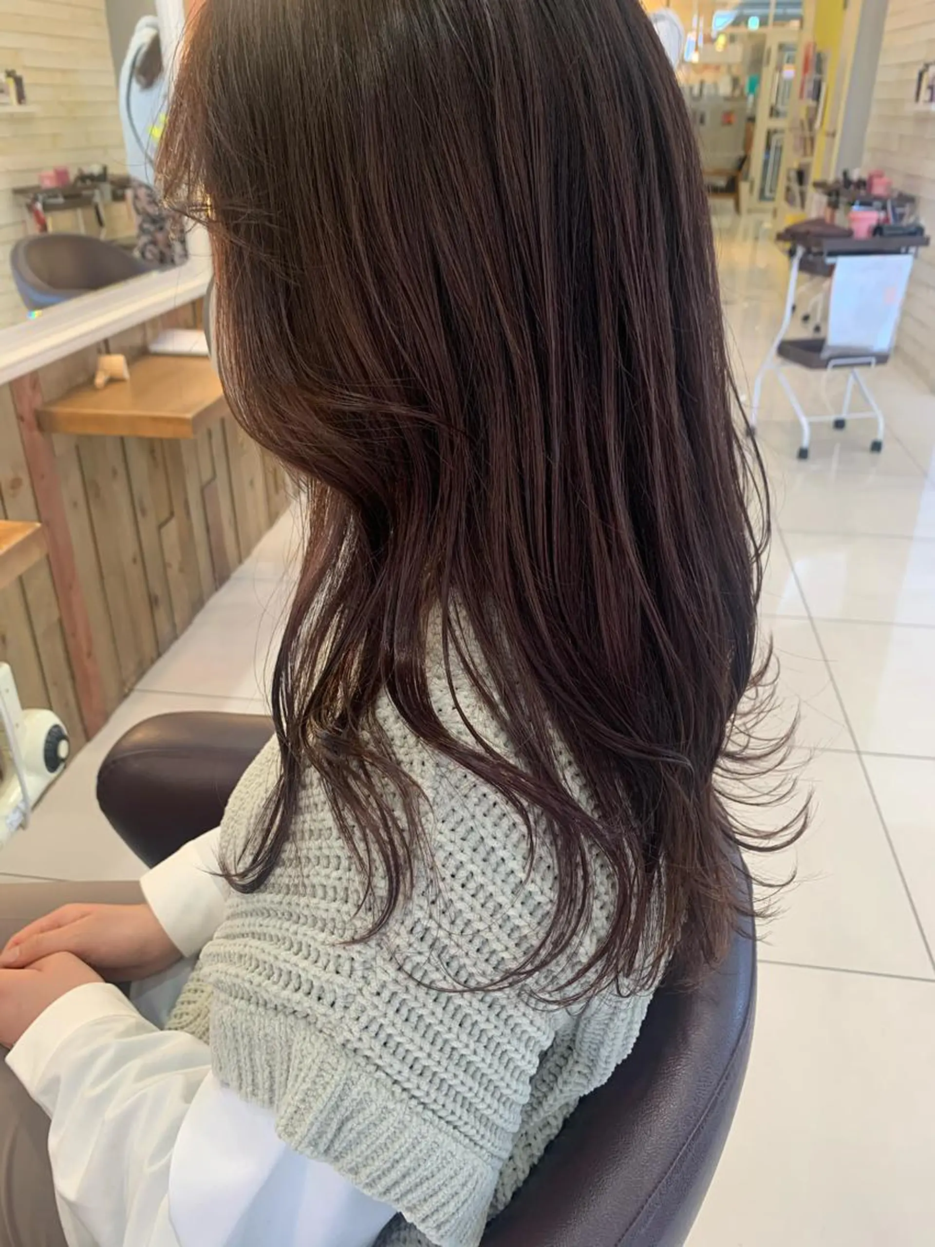 カラー カット ヘアカラー 黒田瀬奈/ボブ まろやかベージュのヘアスタイル