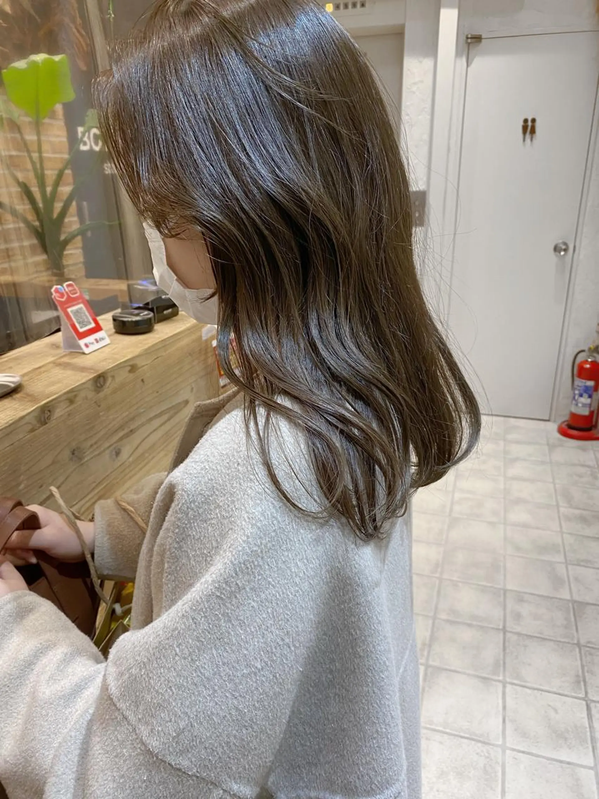 セミロング カラー ベージュカラー オリーブベージュ 🌟アレンジが似合う カラー🌟Rumiのヘアスタイル