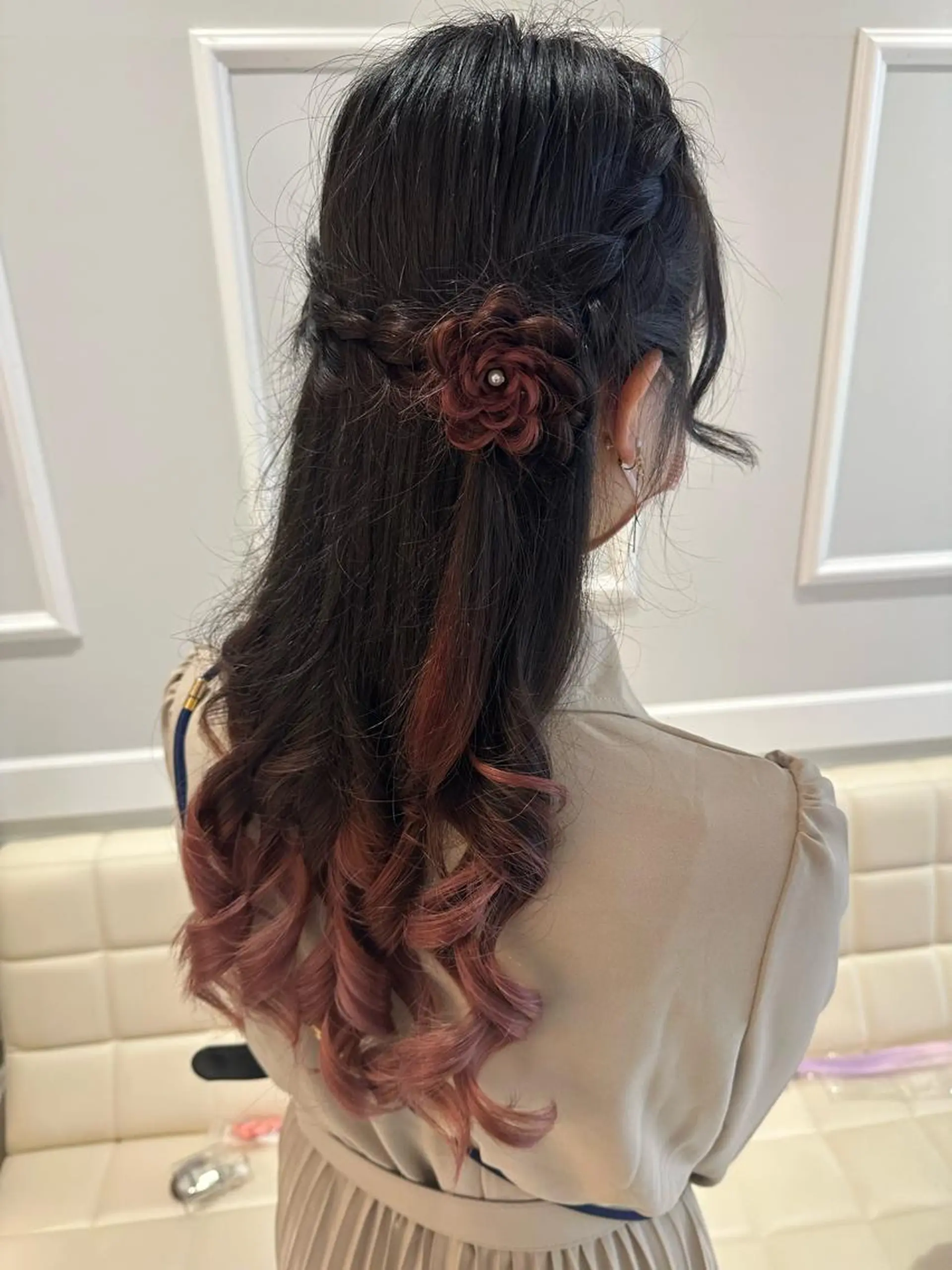 ロング ヘアアレンジ ヘアセット エクステ♡ヘアメ 内村麻衣のヘアスタイル