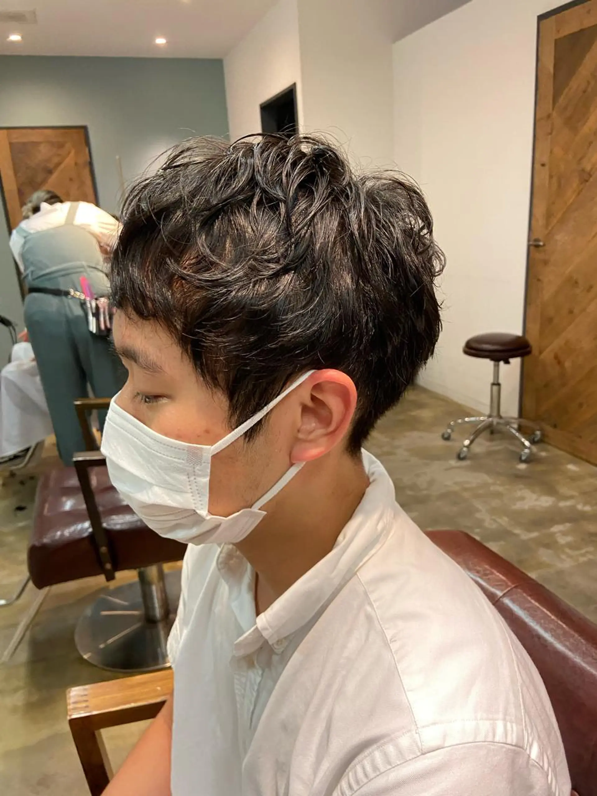 ショート メンズ メンズパーマ ショートヘア sola方南町所属・原一真/ 外国人ショートヘアのヘアスタイル