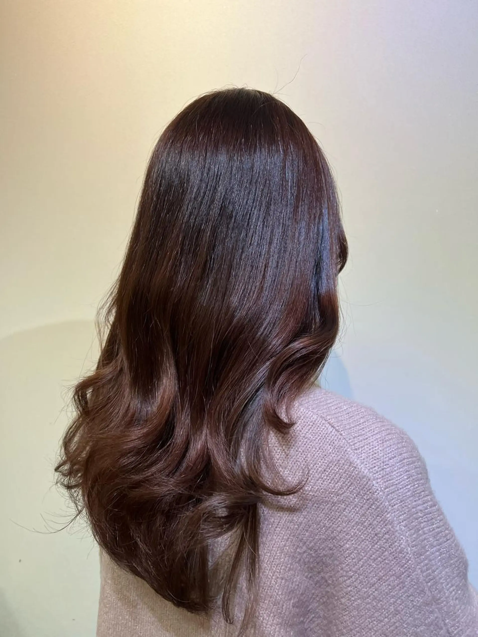 カラー ブラウンカラー ピンクカラー イシイ ハルナ 🤍のヘアスタイル