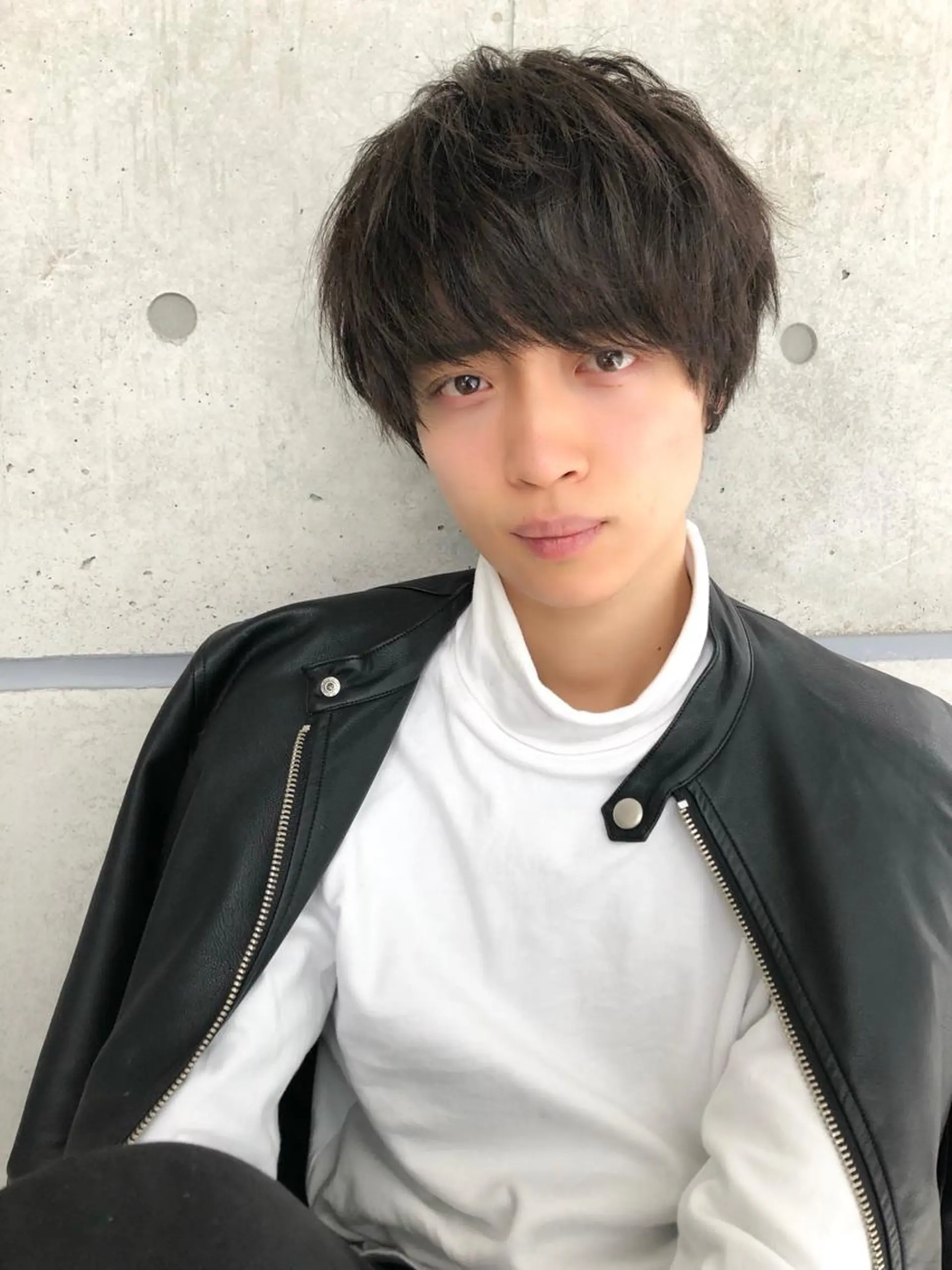 ショート メンズ BABY 艶髪暗髪ヘア💖達人のヘアスタイル