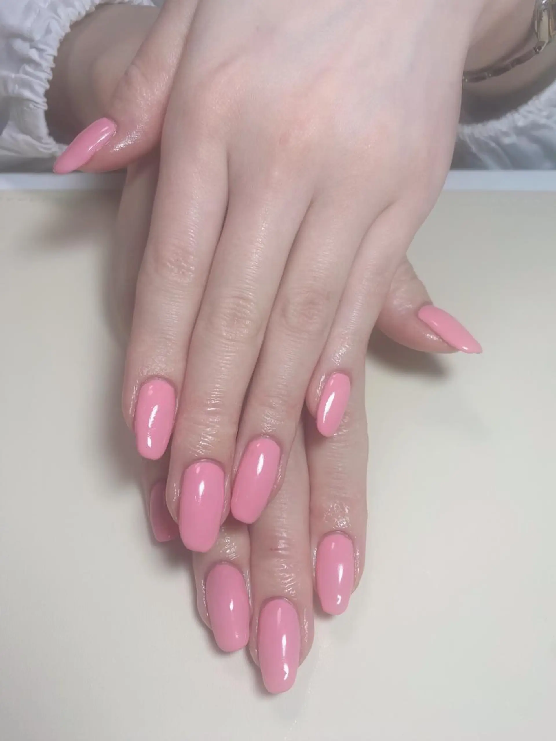 ネイル ピンク ハンドネイル Nail Salon K 🧸美爪育成のネイルデザイン