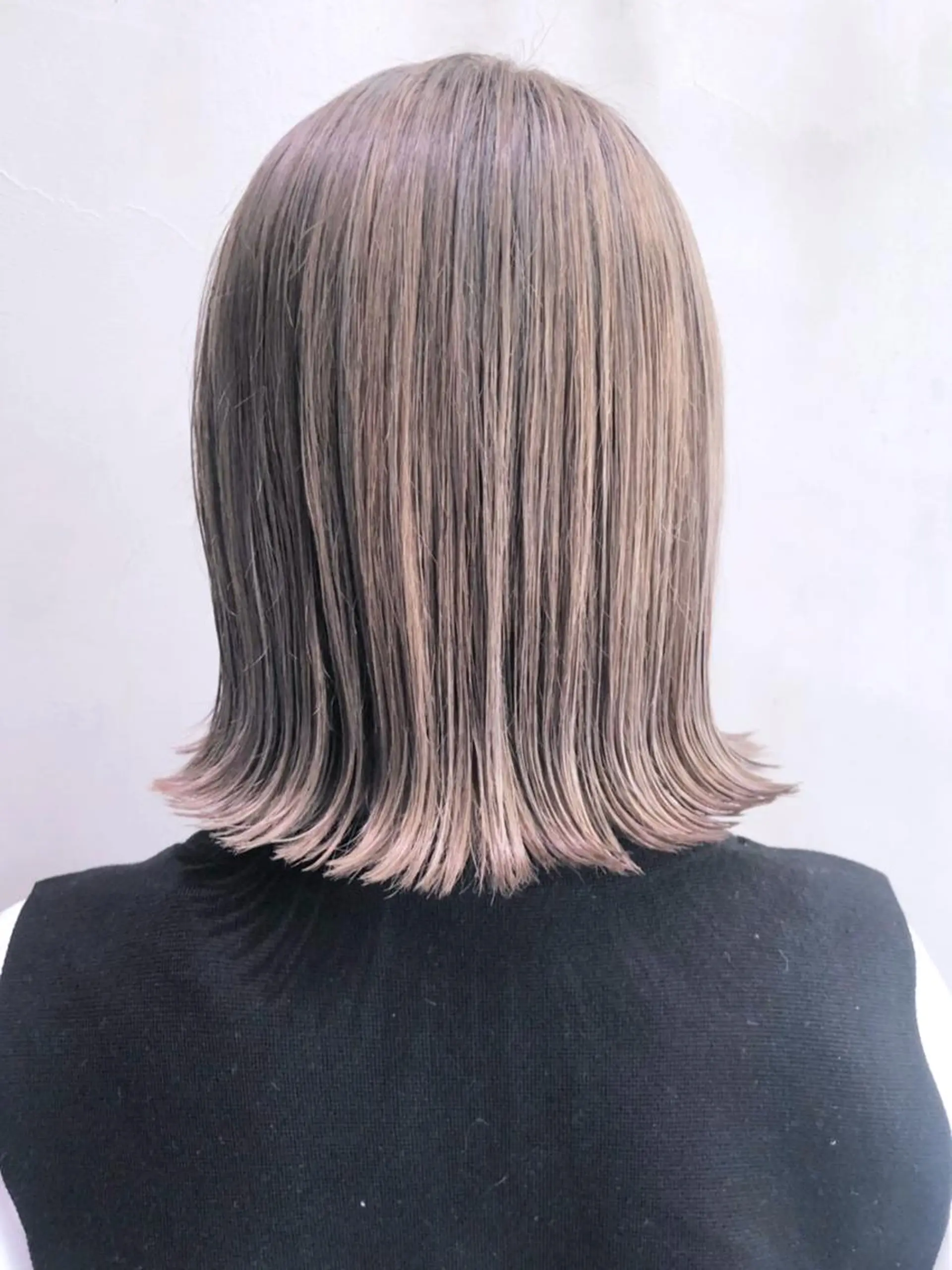 ミディアム カラー パーマ ヘアアレンジ ボブ ITbyALBUM 中野店のヘアスタイル