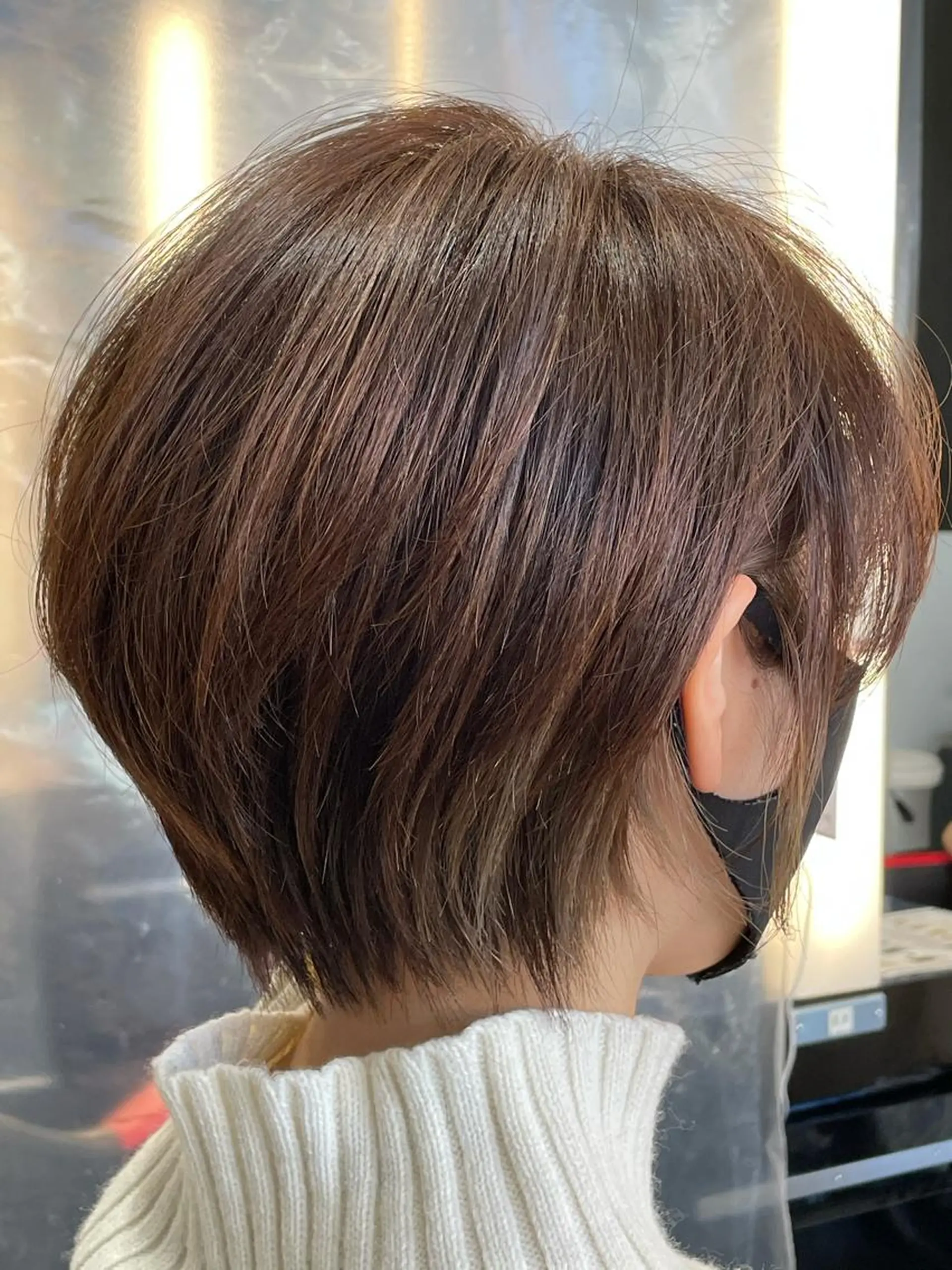 ショート カラー ショートボブ ボブ ショートヘア カット メンズヘア特化 崎田 成人のヘアスタイル