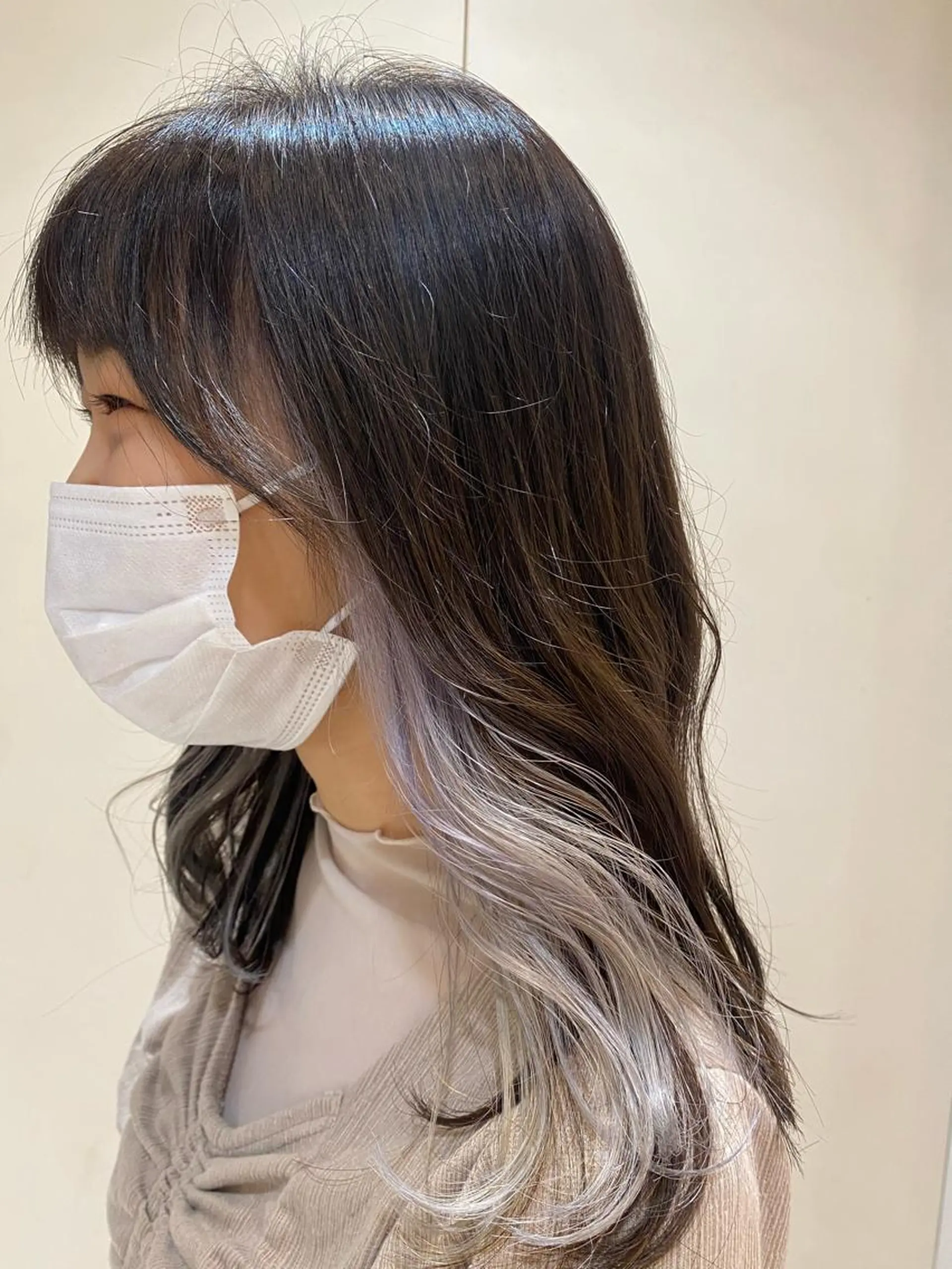 ロング カラー 藤原 侑香のヘアスタイル