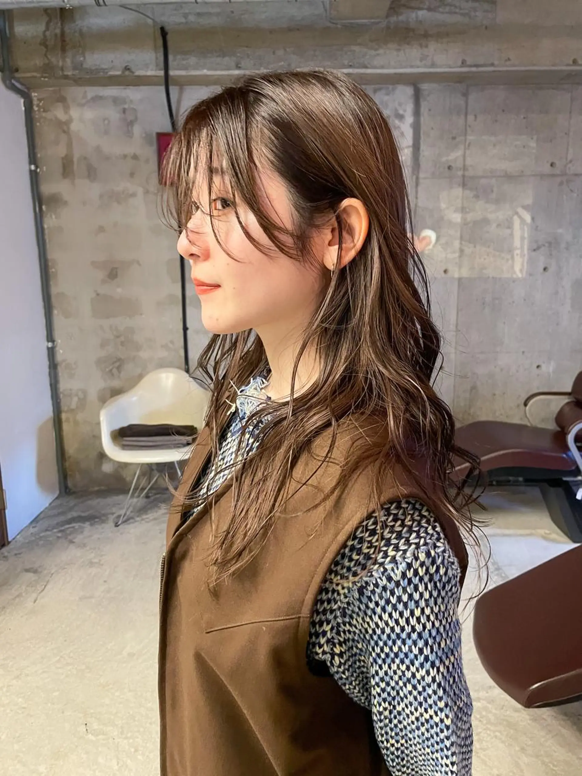 ロング パーマ パーマ/レイヤー 岩山丈一郎のヘアスタイル