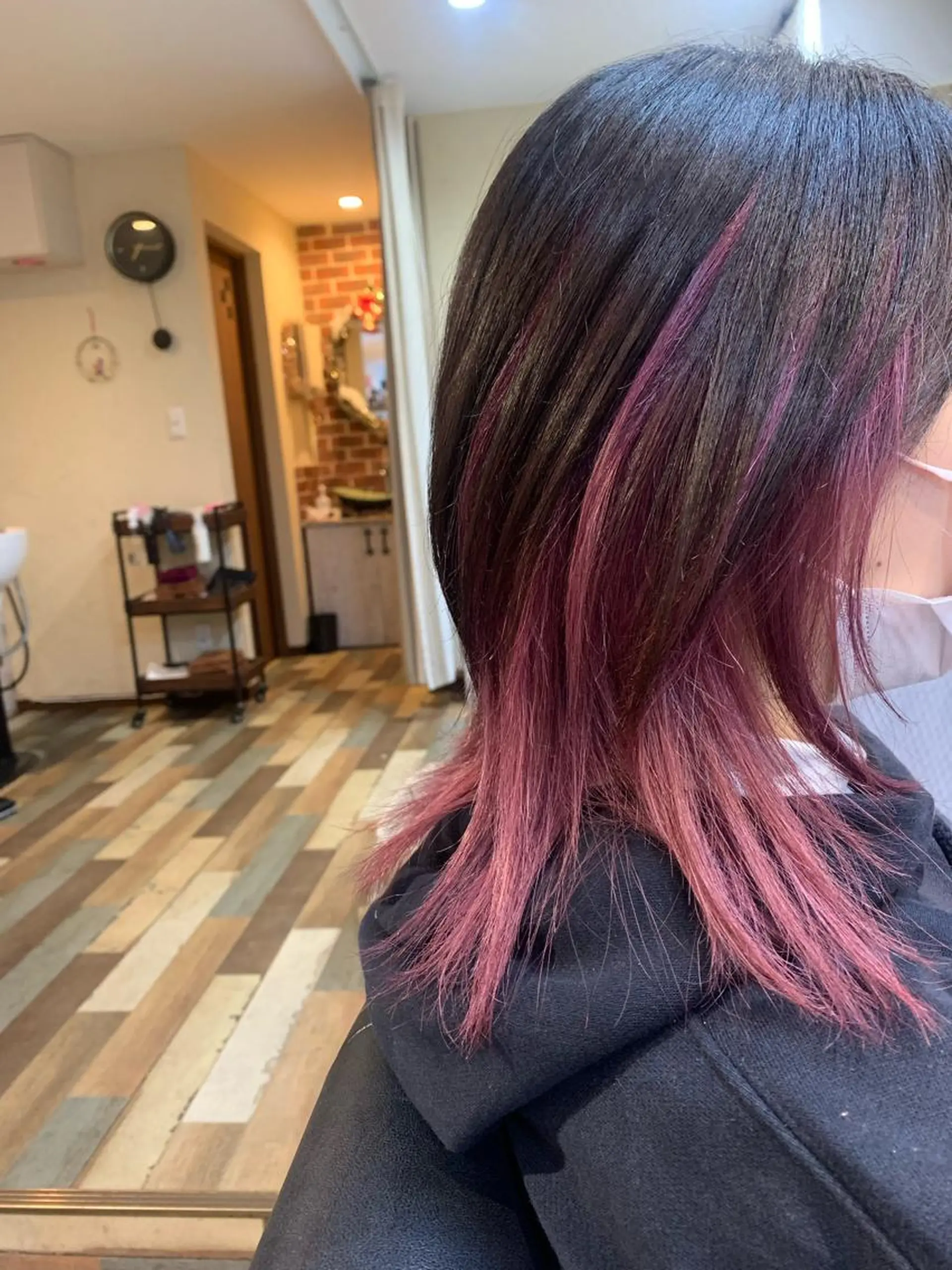 セミロング ヘアカラー トリートメント 林 友美のヘアスタイル