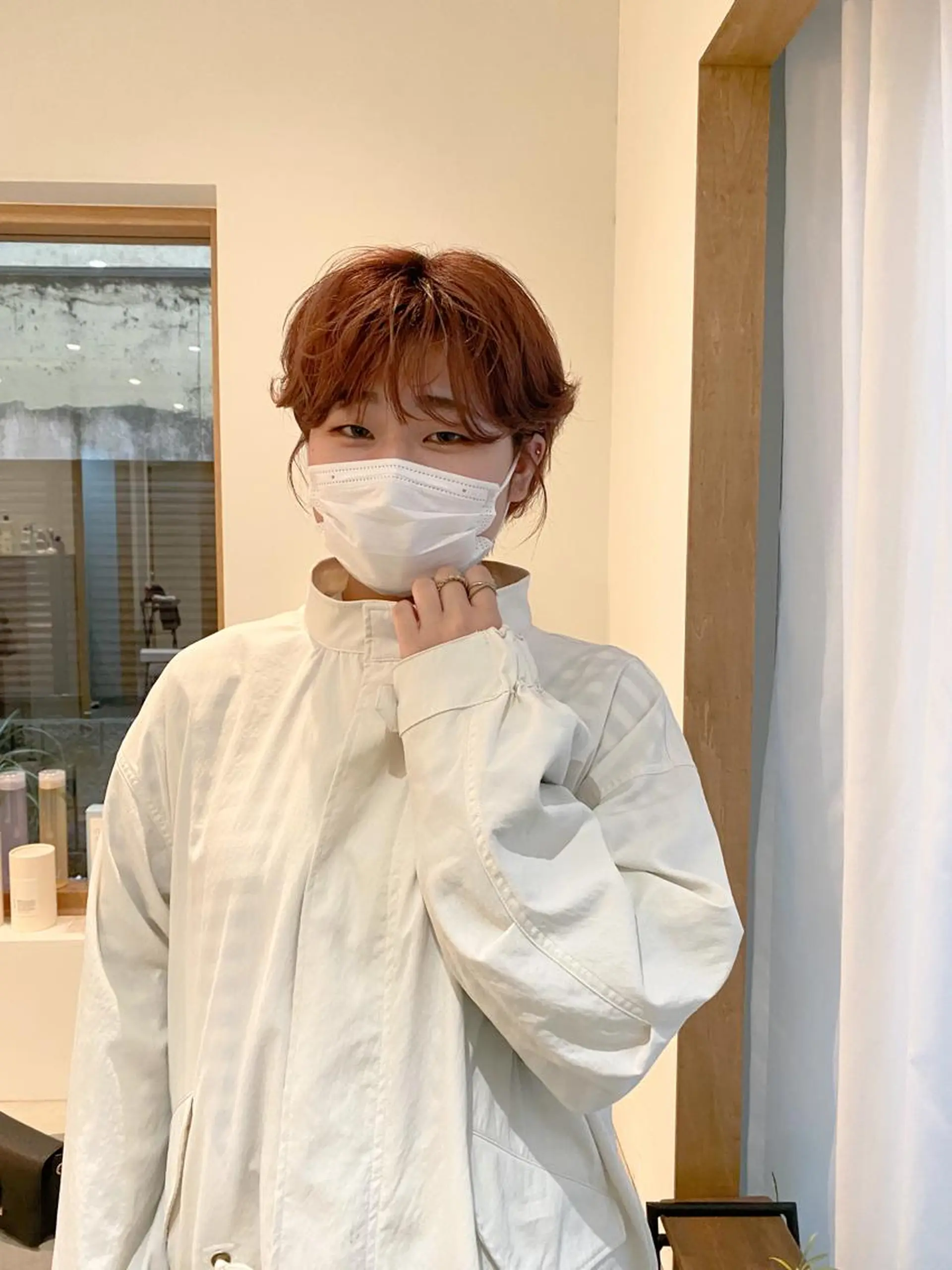 ショート カラー 美髪ストレート 川本雄己のヘアスタイル