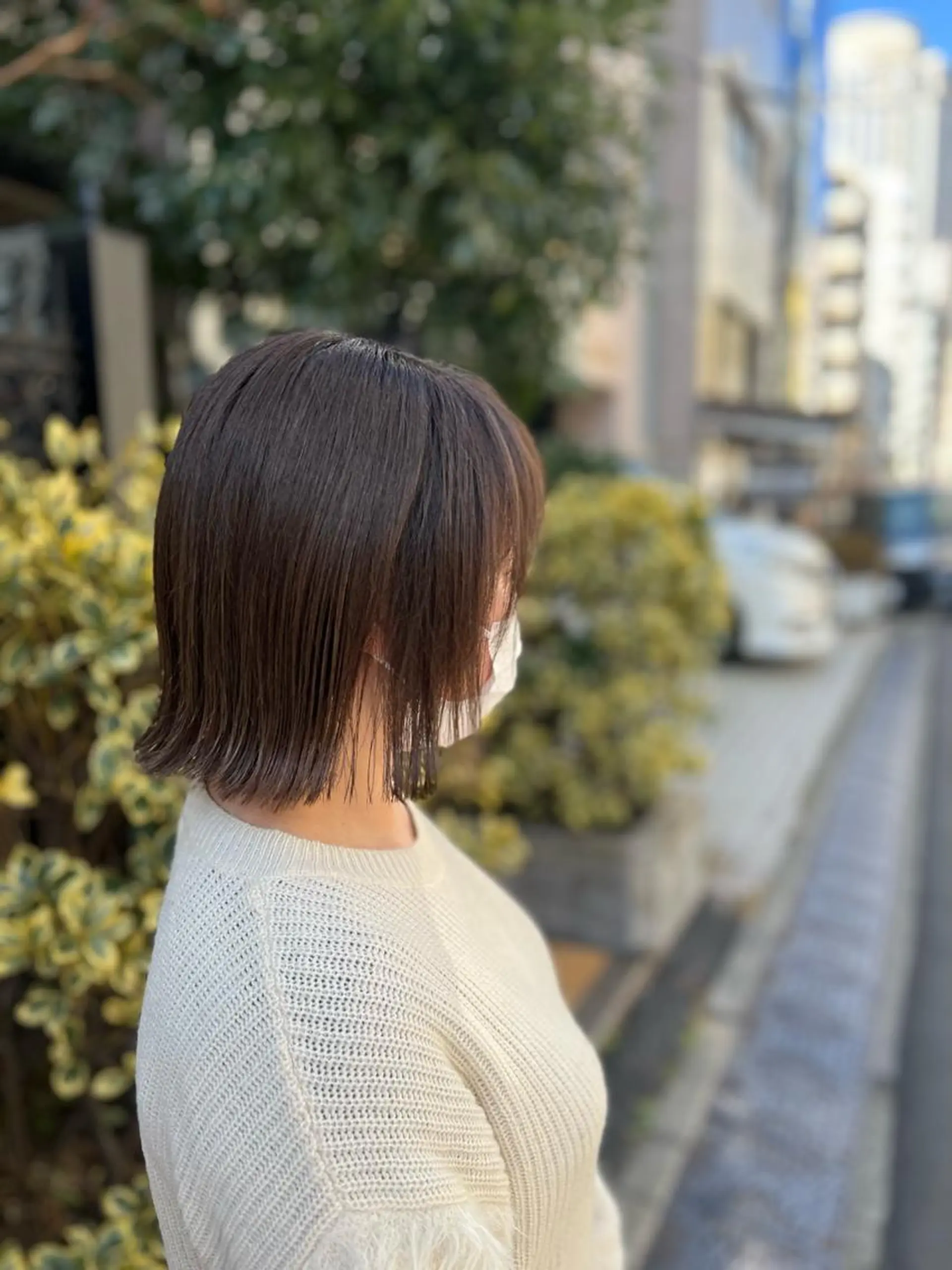 ミディアム 切りっぱなしボブ ボブ 外ハネヘア メンズNo.1💥 ユウトのヘアスタイル