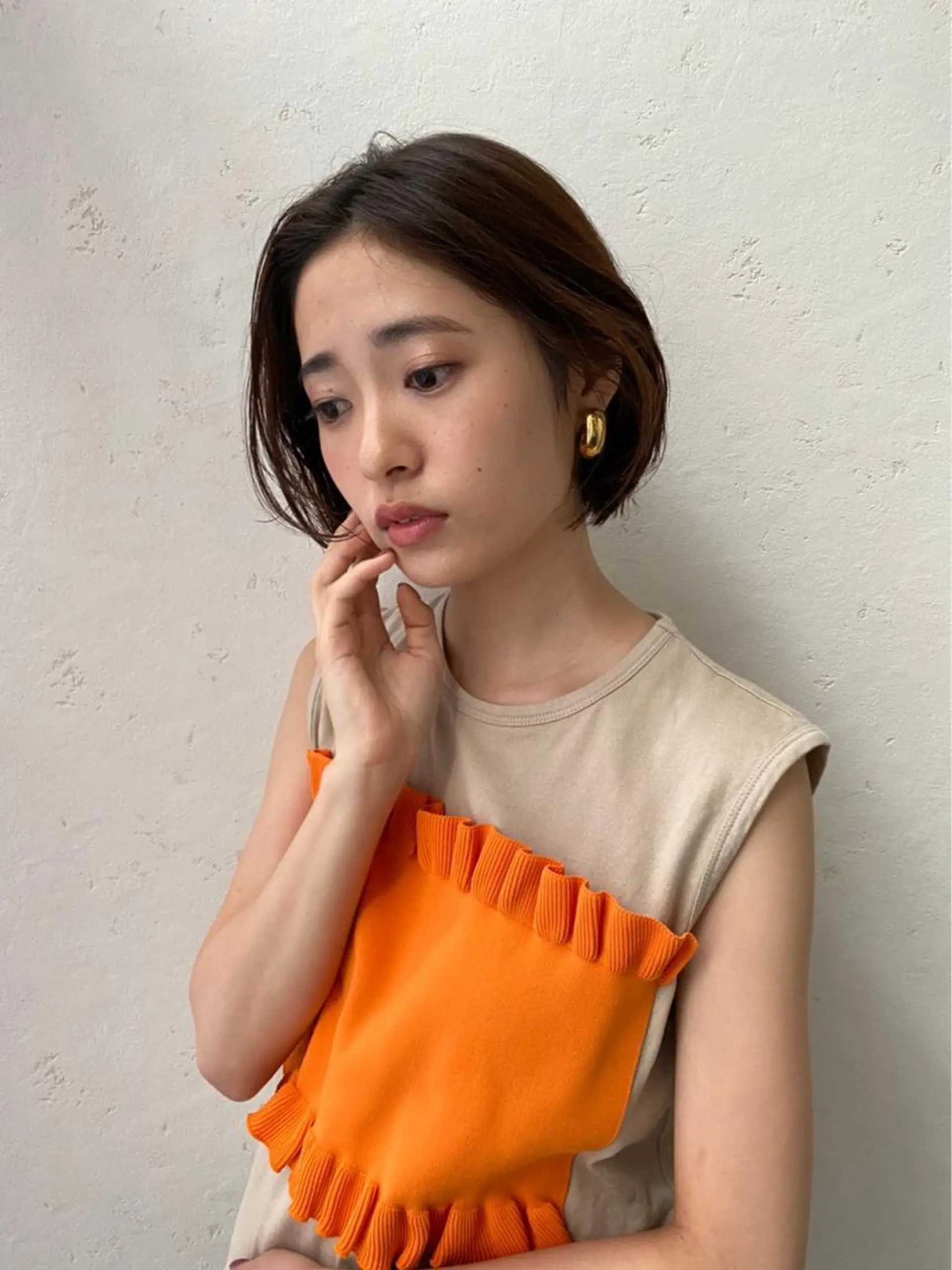 ショート 羽根 ひよりのヘアスタイル