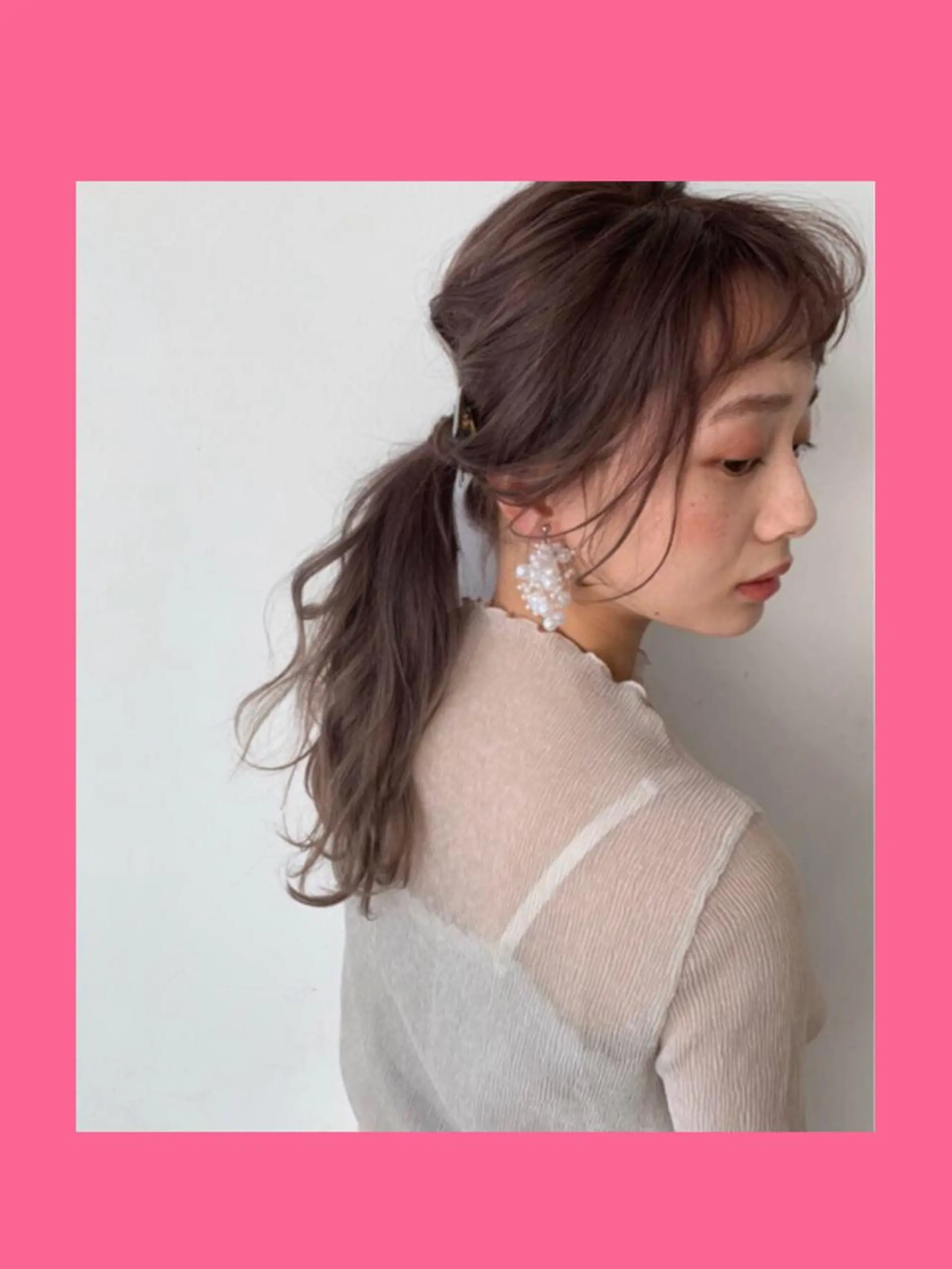 セミロング カラー hair salon Ranun髪質改善のヘアスタイル