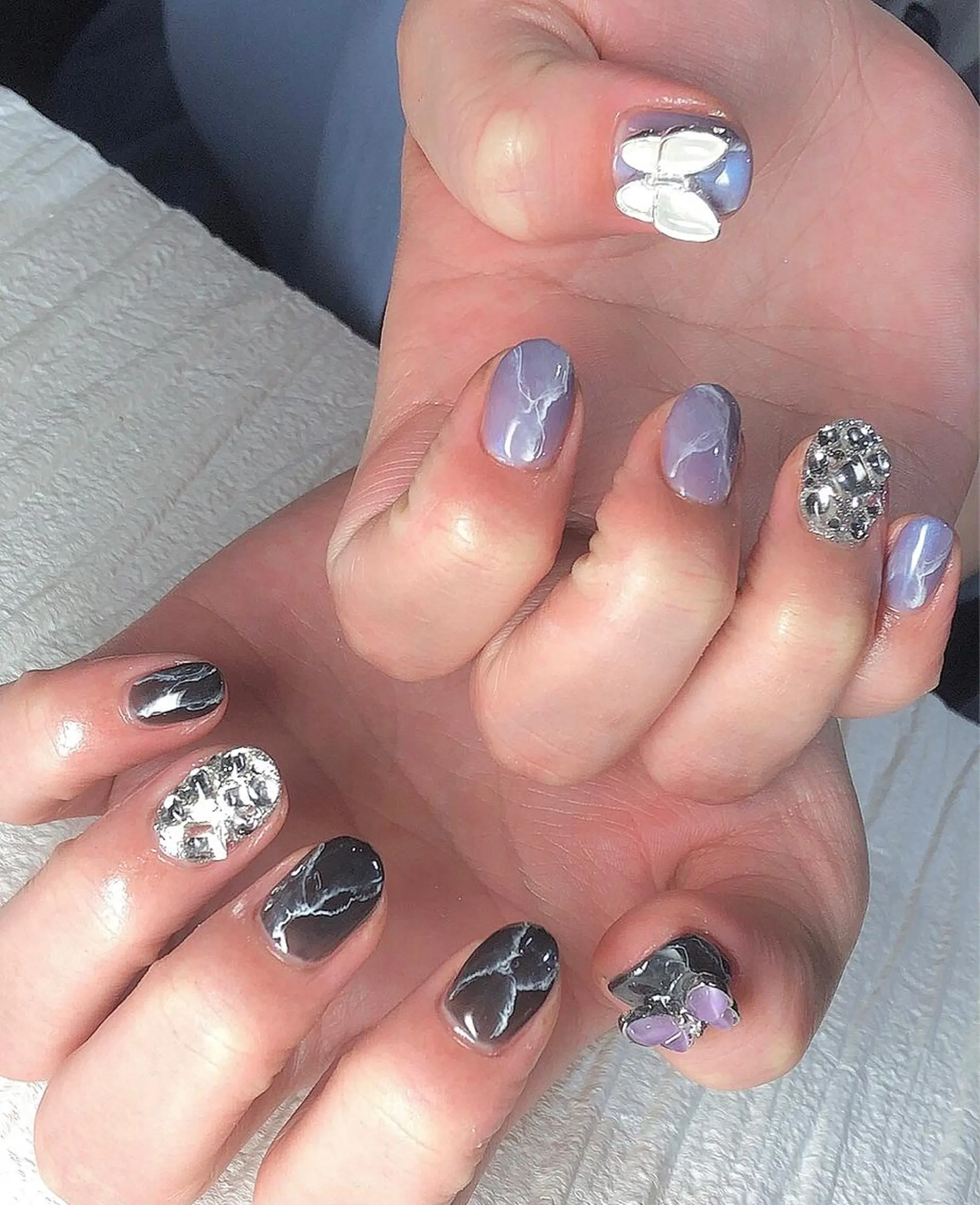 ショート ネイル 🦋Kiyomi. 🦋のネイルデザイン