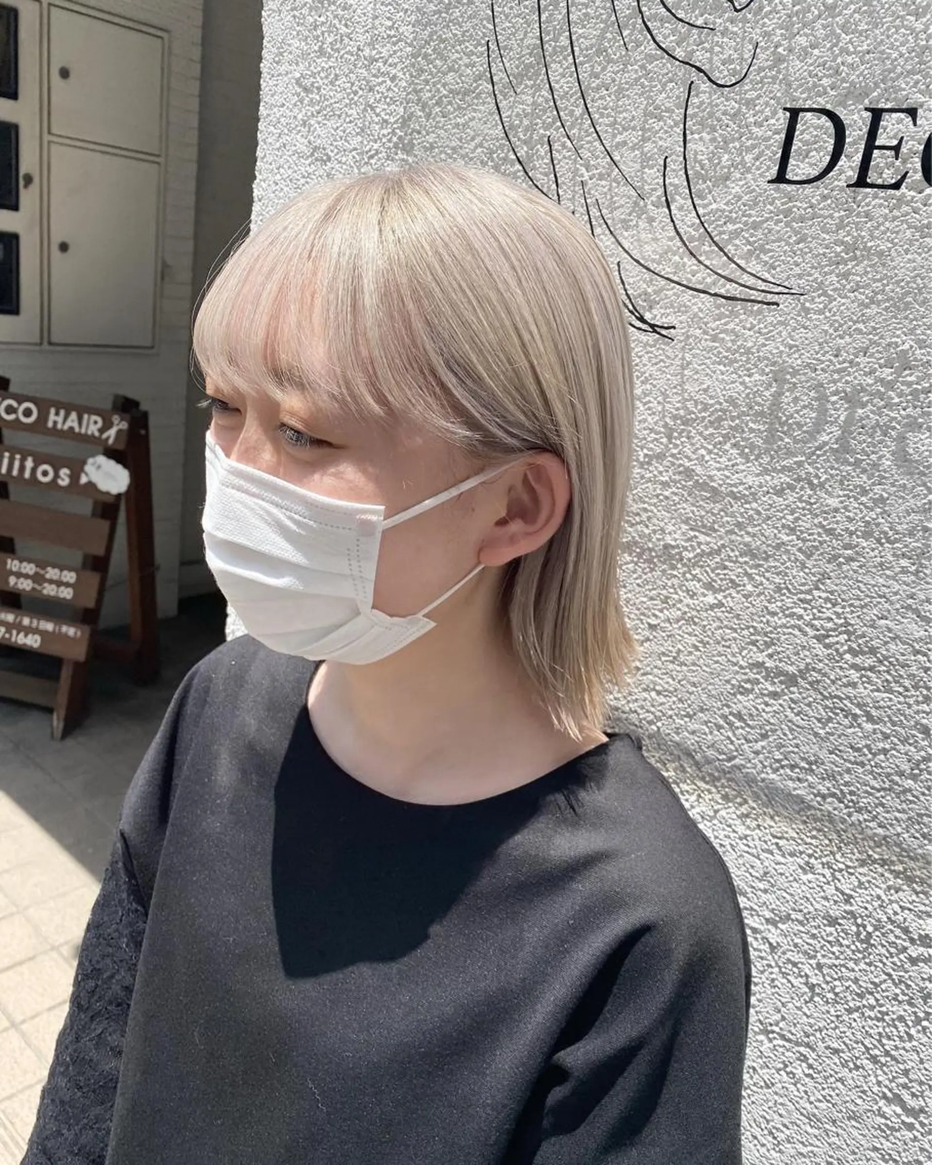 カラー ブリーチカラー よねだまことのヘアスタイル