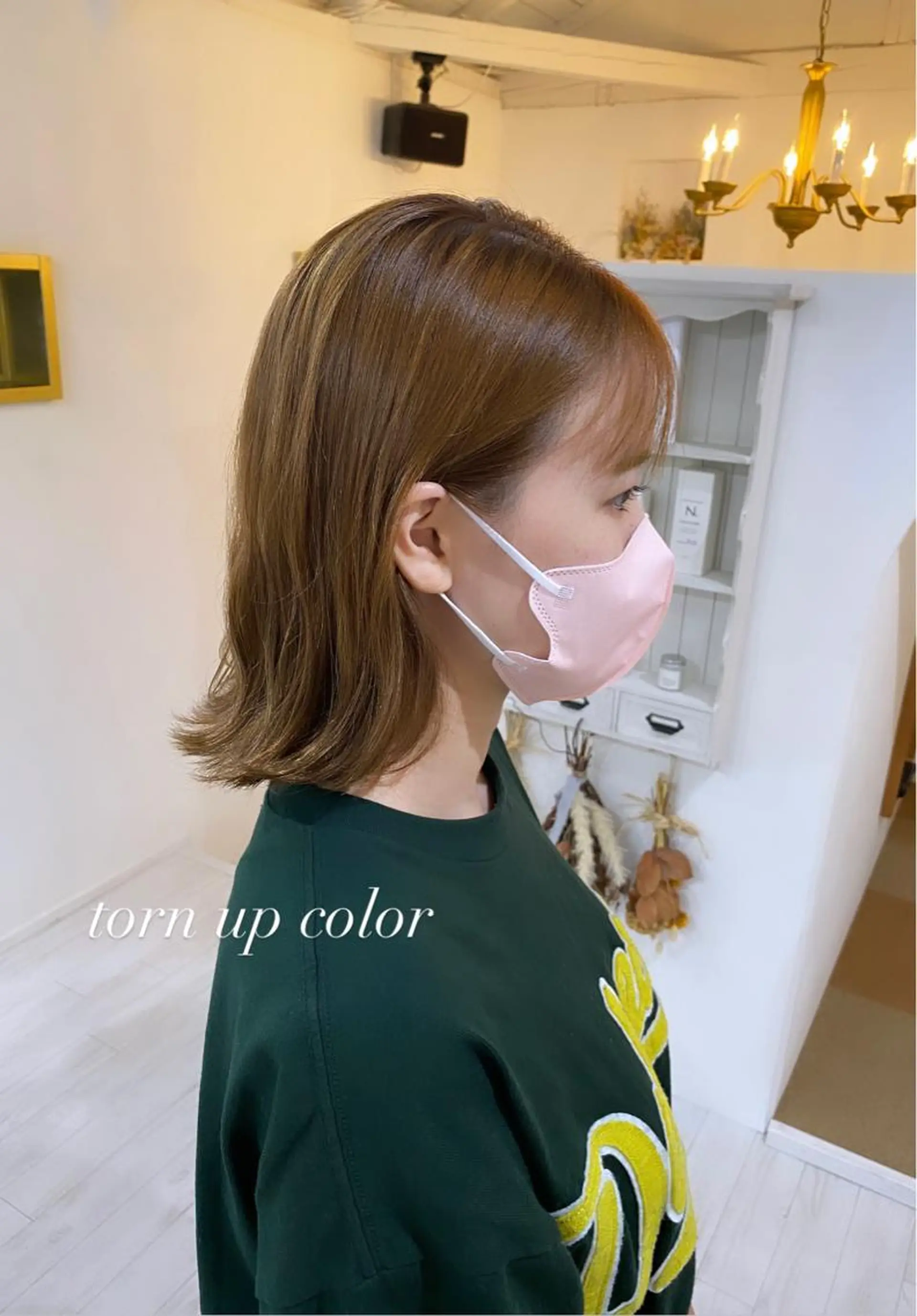 ミディアム カラー アッシュ flen所属・𖤣𖥧𖥣𖥧田中 姫乃𖤣𖥧𖥣𖡡のヘアスタイル