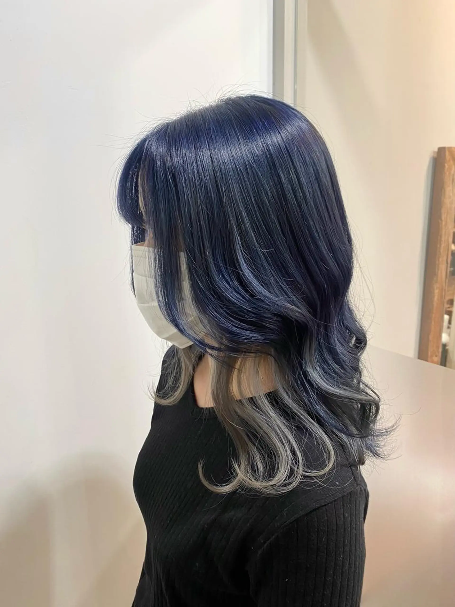 ロング カラー ヘアカラー たなか もえなのヘアスタイル