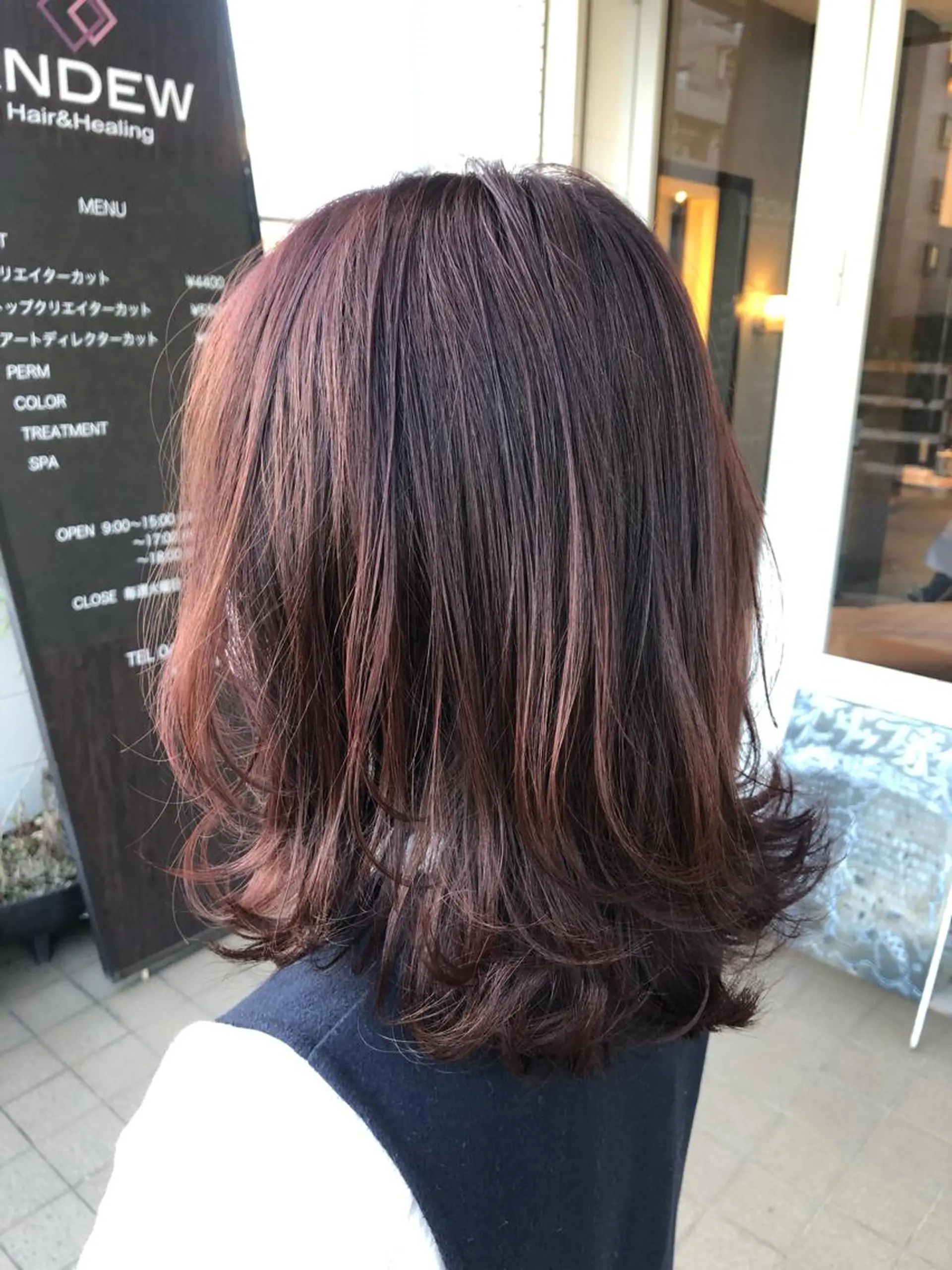 ミディアム カラー ミディアムレイヤー レイヤーカット 🌙似合わせ🐈‍⬛ ケア✨又吉のヘアスタイル