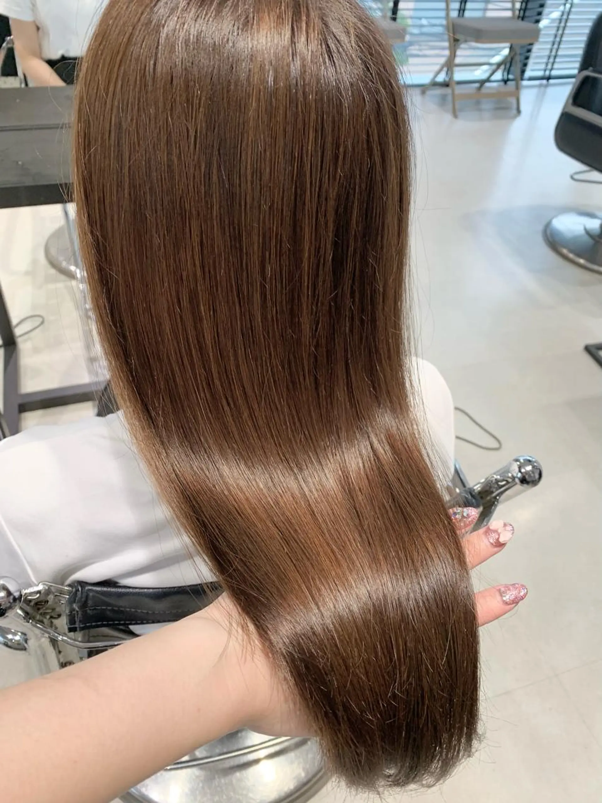 ロング カラー カット ヘアカラー トリートメント 透明感/オリーブ/ グレージュ/YUKAのヘアスタイル