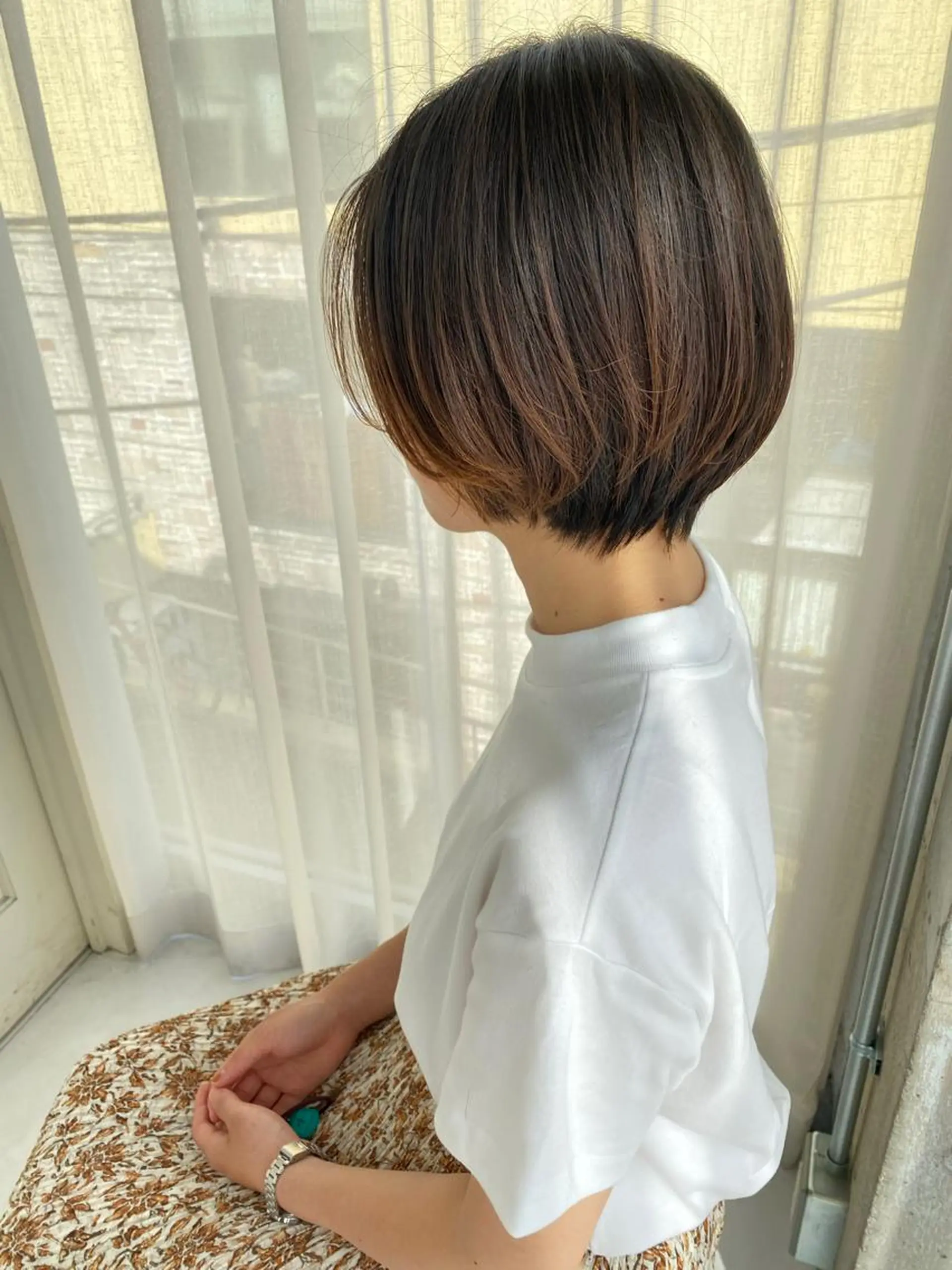 ショート ショートボブ ボブ ショートヘア 梅津 光帆のヘアスタイル