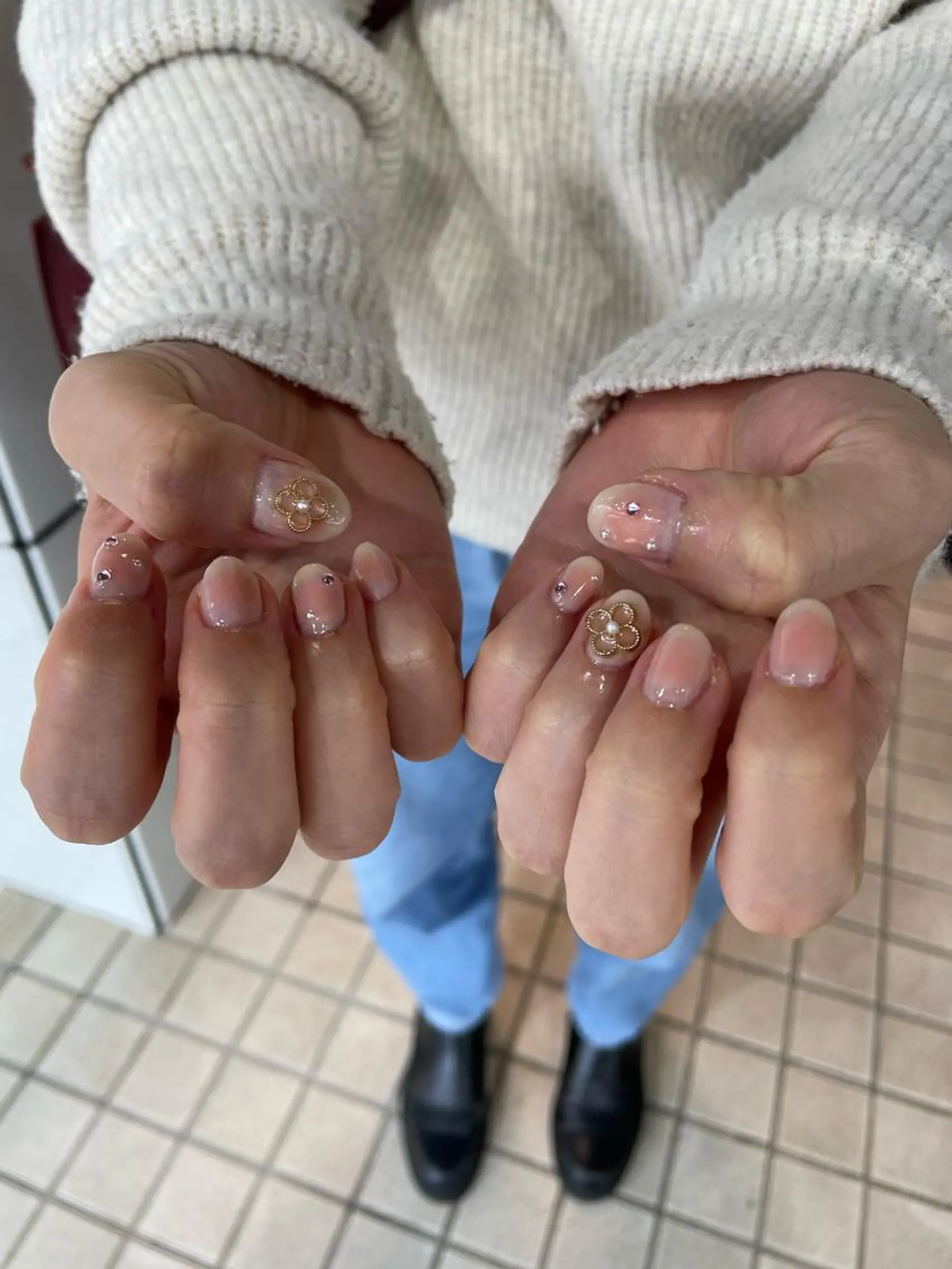 ネイル アートネイル チークネイル ハンドネイル メンズ/艶髪/カラー サクラ🌸のヘアスタイル